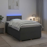 Boxspring krevet s madracem Tamnosiva 120 x 200 cm Tkanina