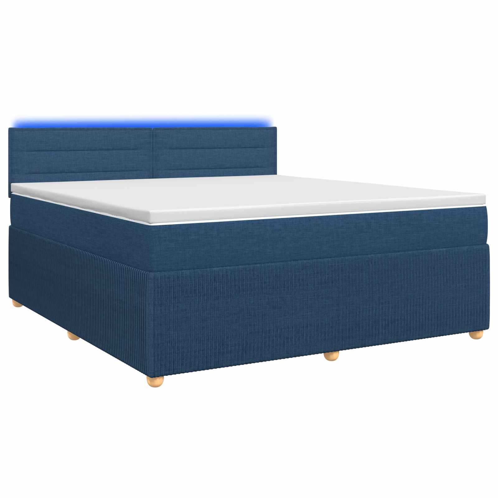 Boxspring krevet s madracem Plava 140 x 200 cm Tkanina