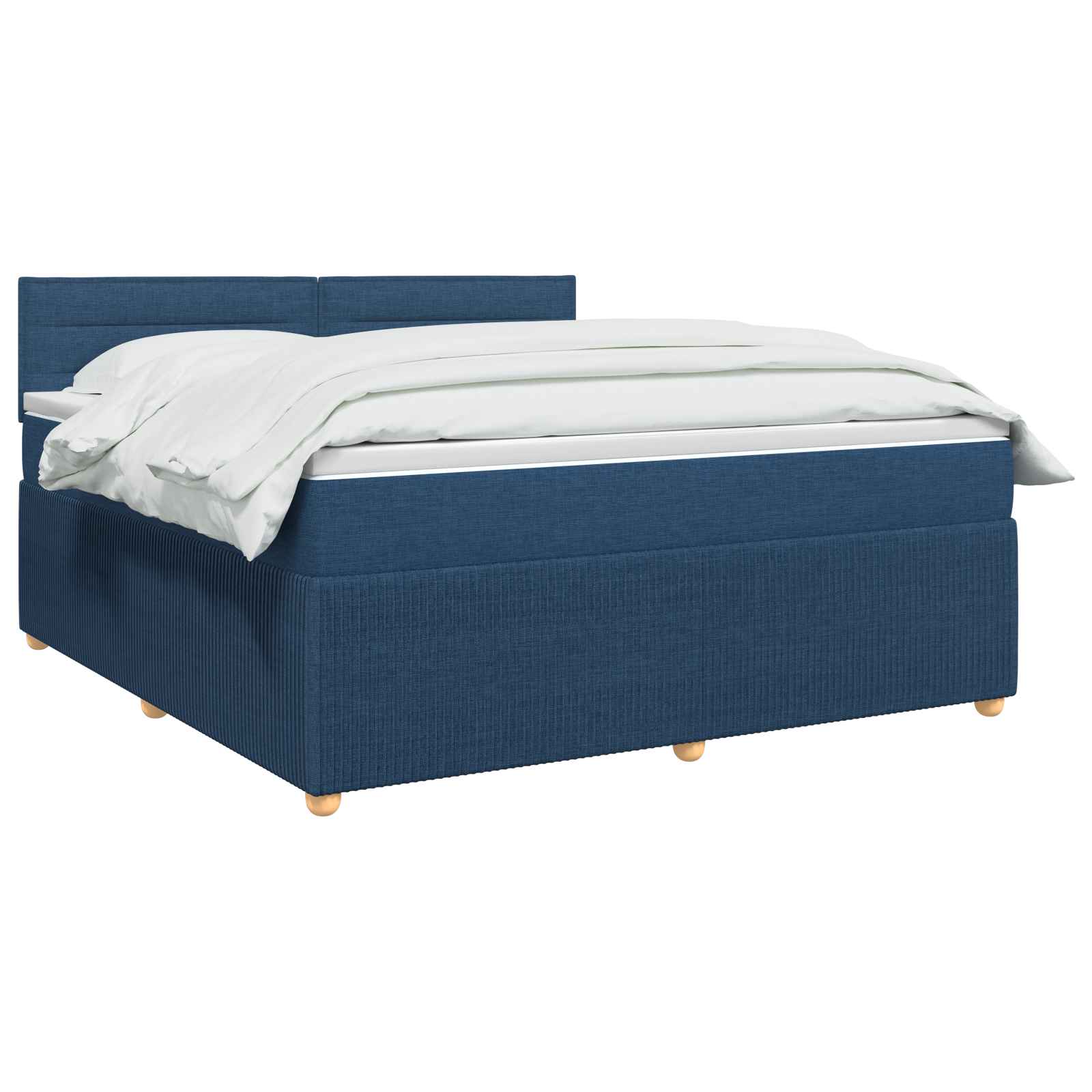 Boxspring krevet s madracem Plava 140 x 200 cm Tkanina