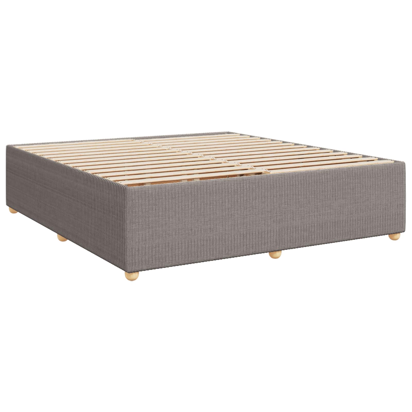 Boxspring krevet s madracem Sivosmeđa 180 x 200 cm Tkanina