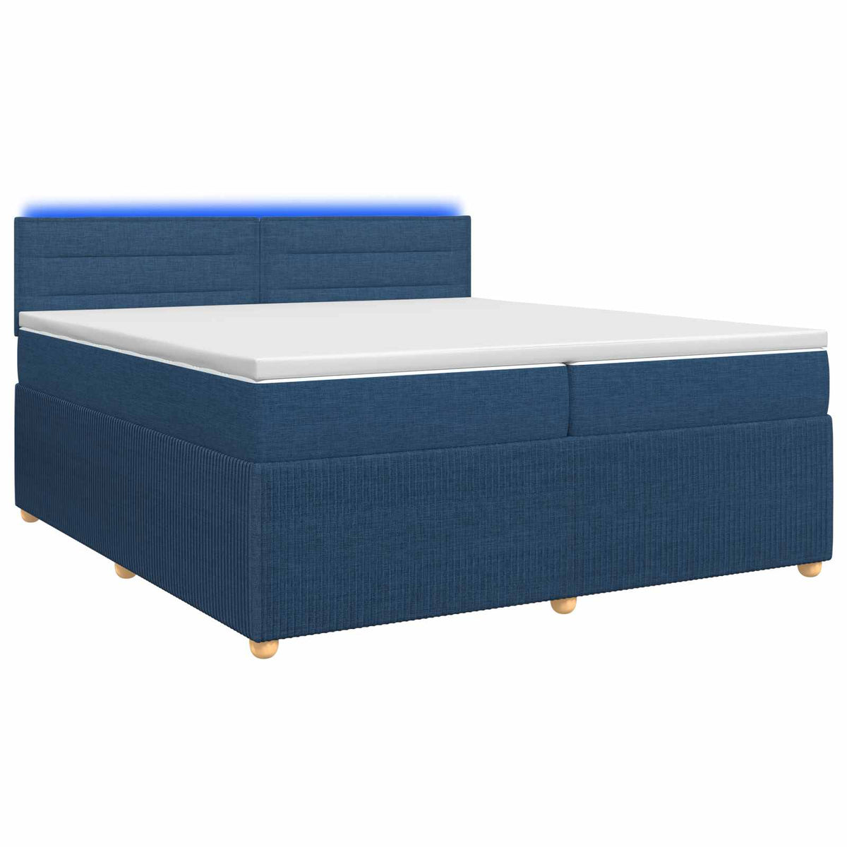 Boxspring krevet s madracem Plava 200 x 200 cm Tkanina
