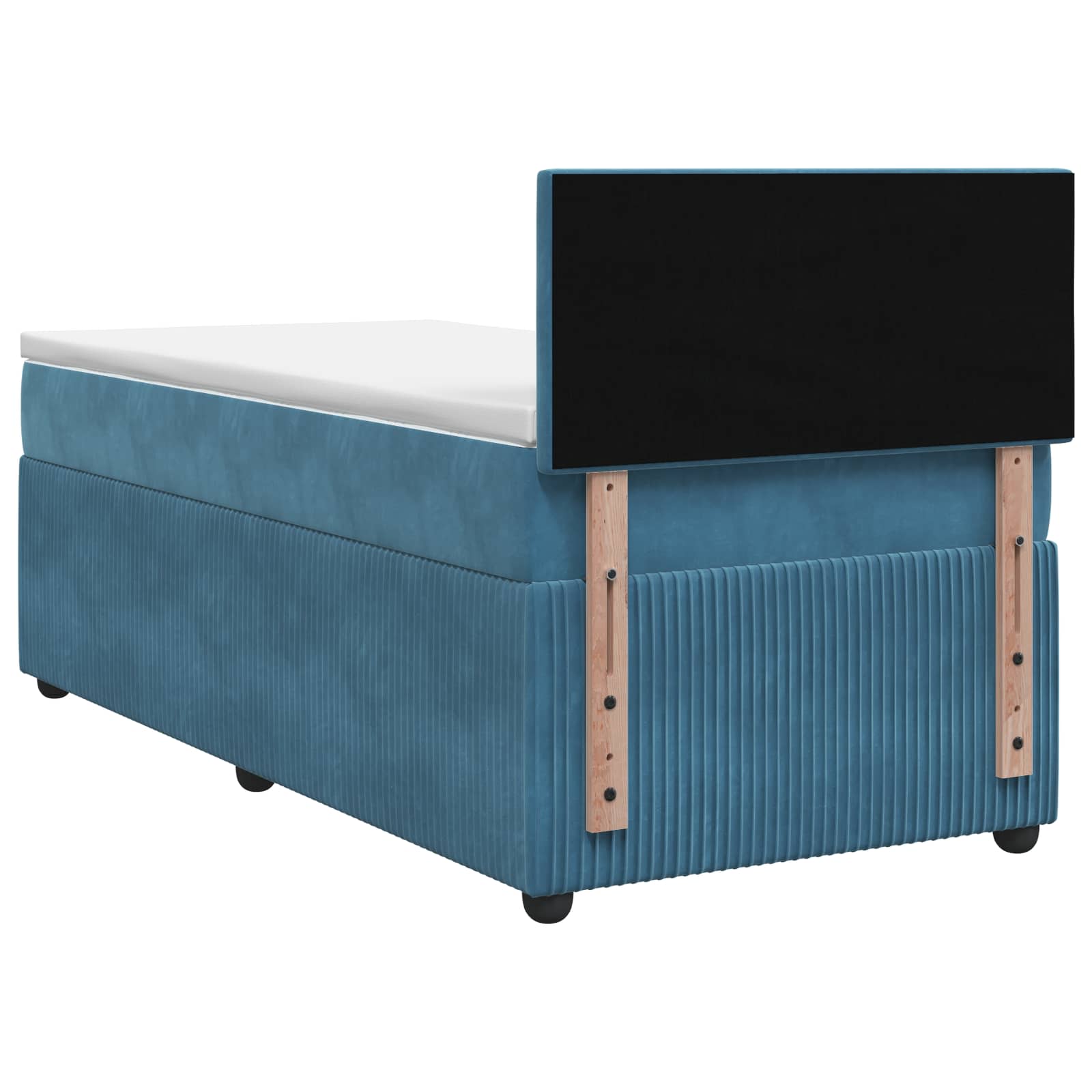 Boxspring krevet s madracem Plava 80 x 200 cm Baršun