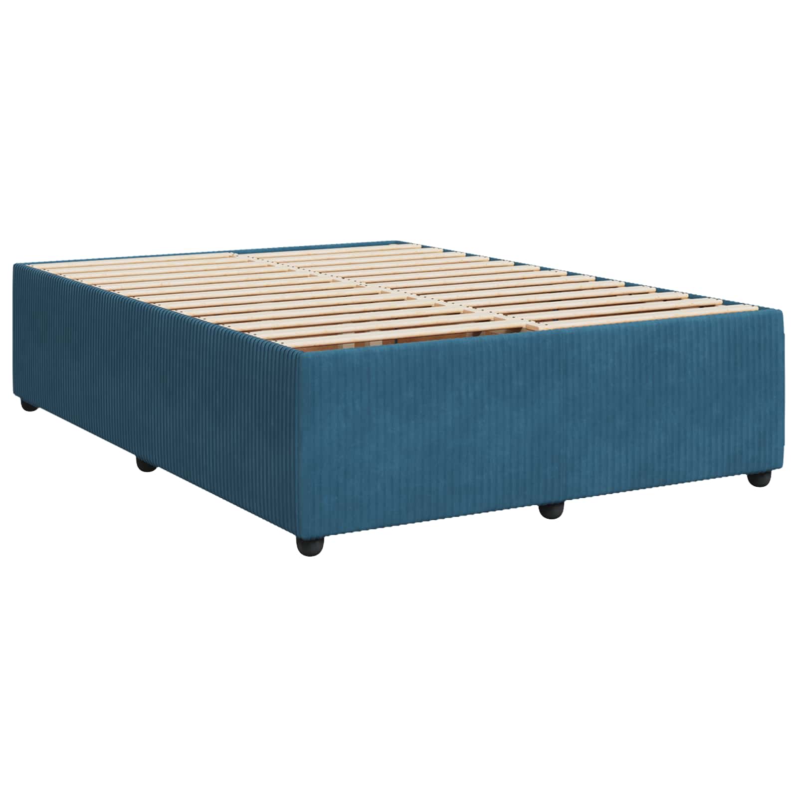 Boxspring krevet s madracem Plava 140 x 200 cm Baršun