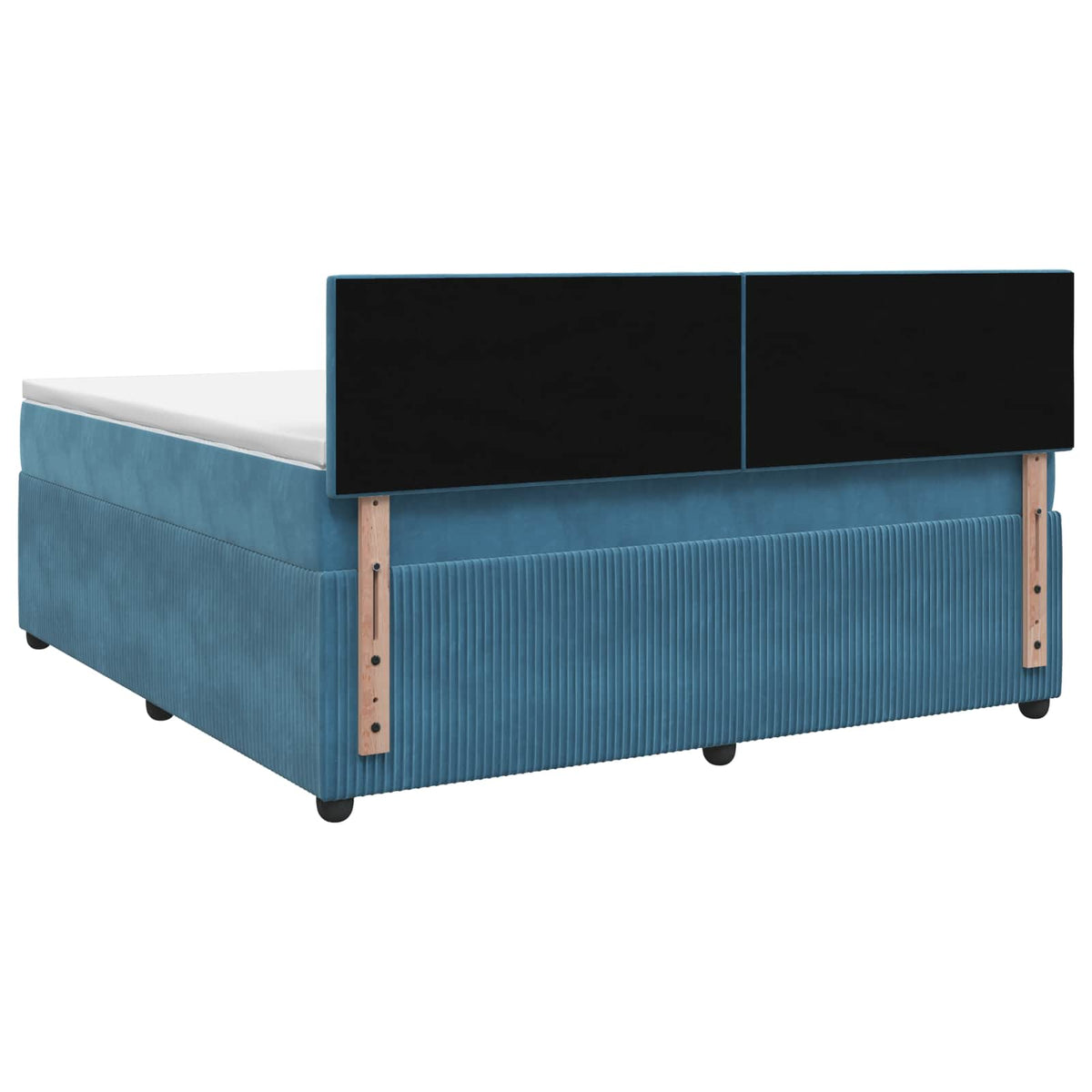 Boxspring krevet s madracem Plava 180 x 200 cm Baršun