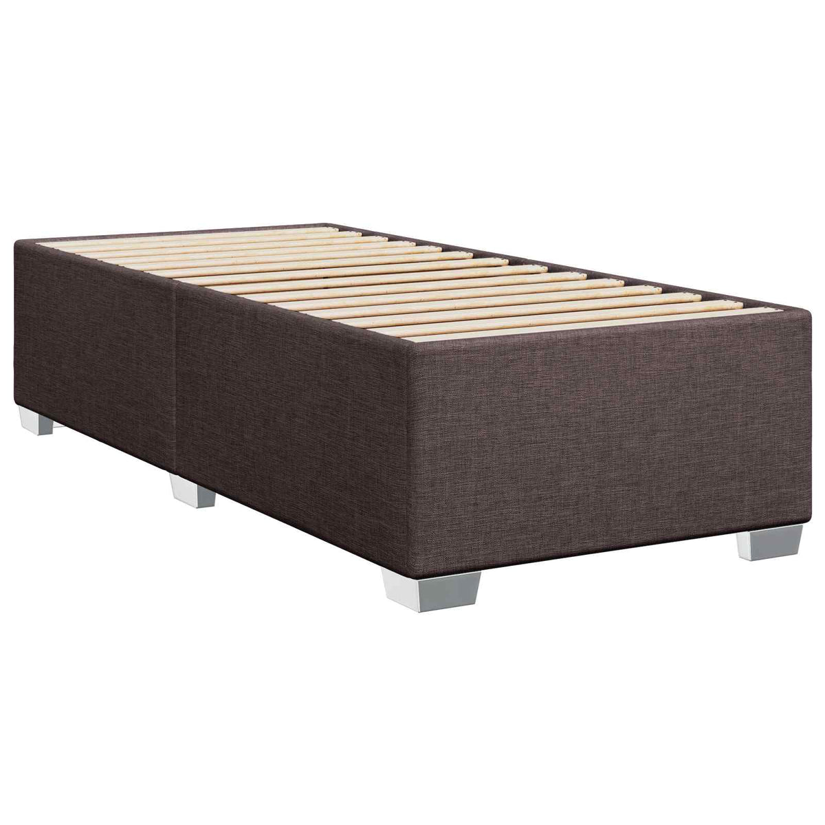 Boxspring krevet s madracem Tamno smeđa 90 x 190 cm Tkanina