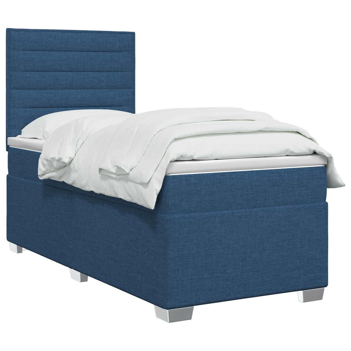 Boxspring krevet s madracem Plava 100 x 200 cm Tkanina
