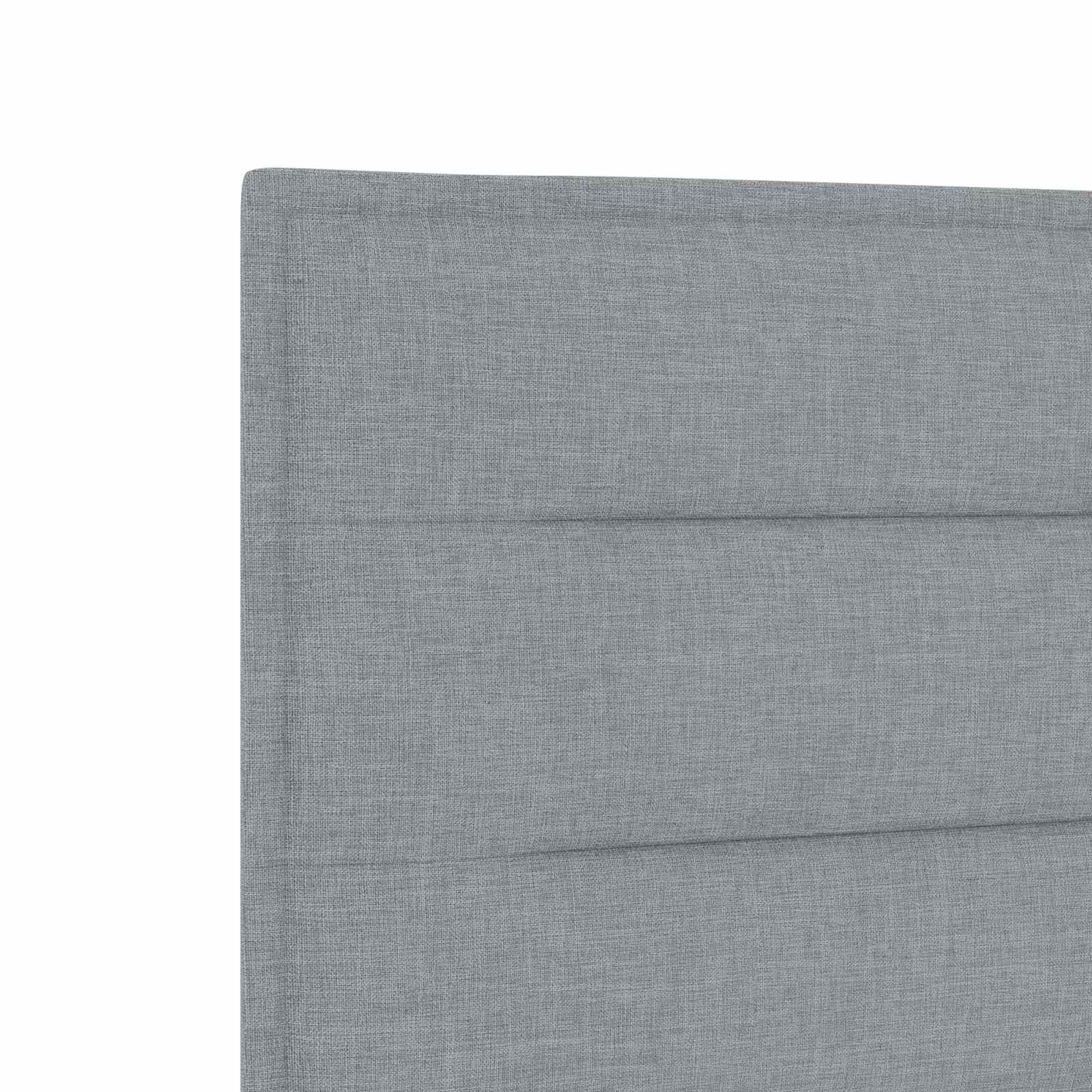 Boxspring krevet s madracem Svjetlosiva 120 x 200 cm Tkanina