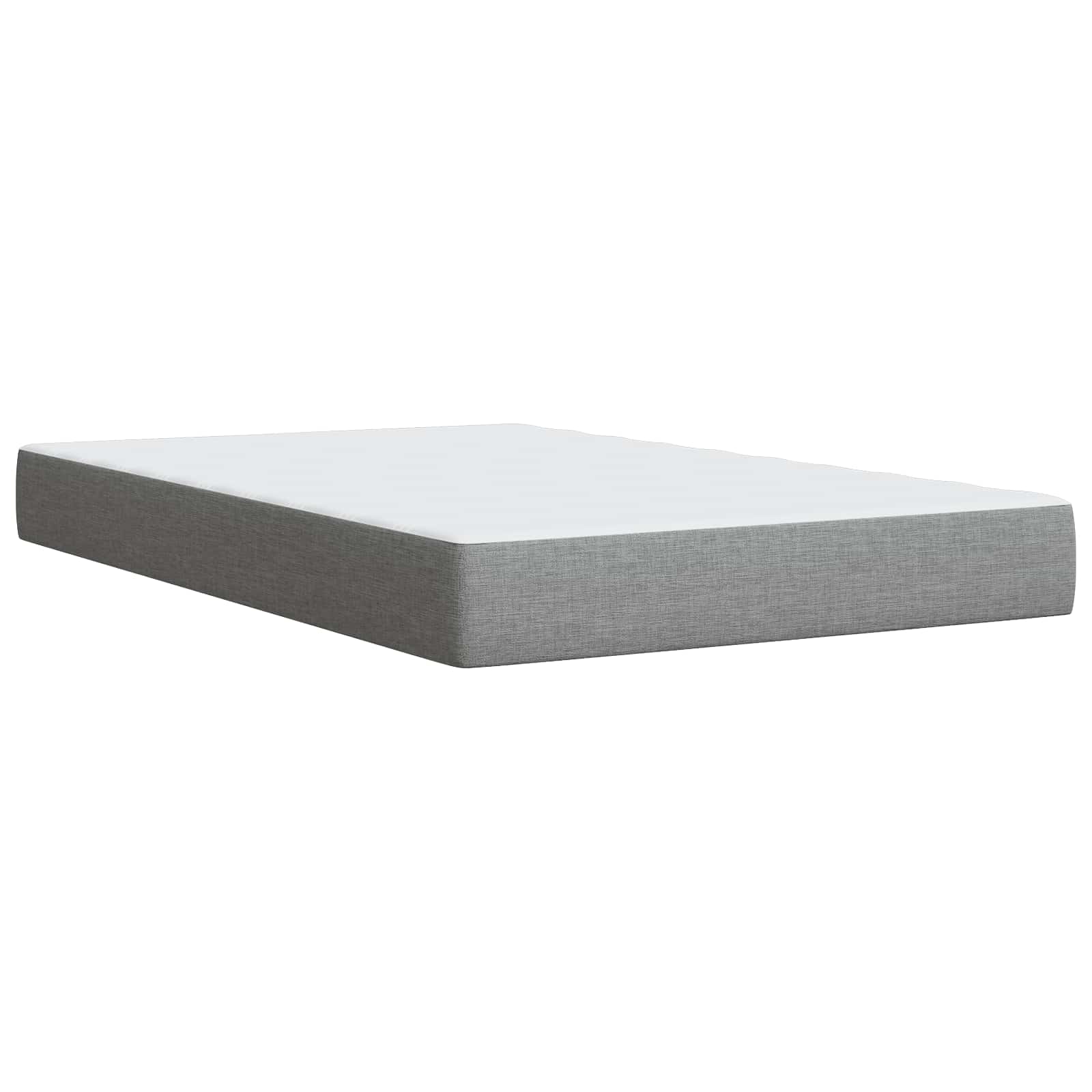 Boxspring krevet s madracem Svjetlosiva 120 x 200 cm Tkanina