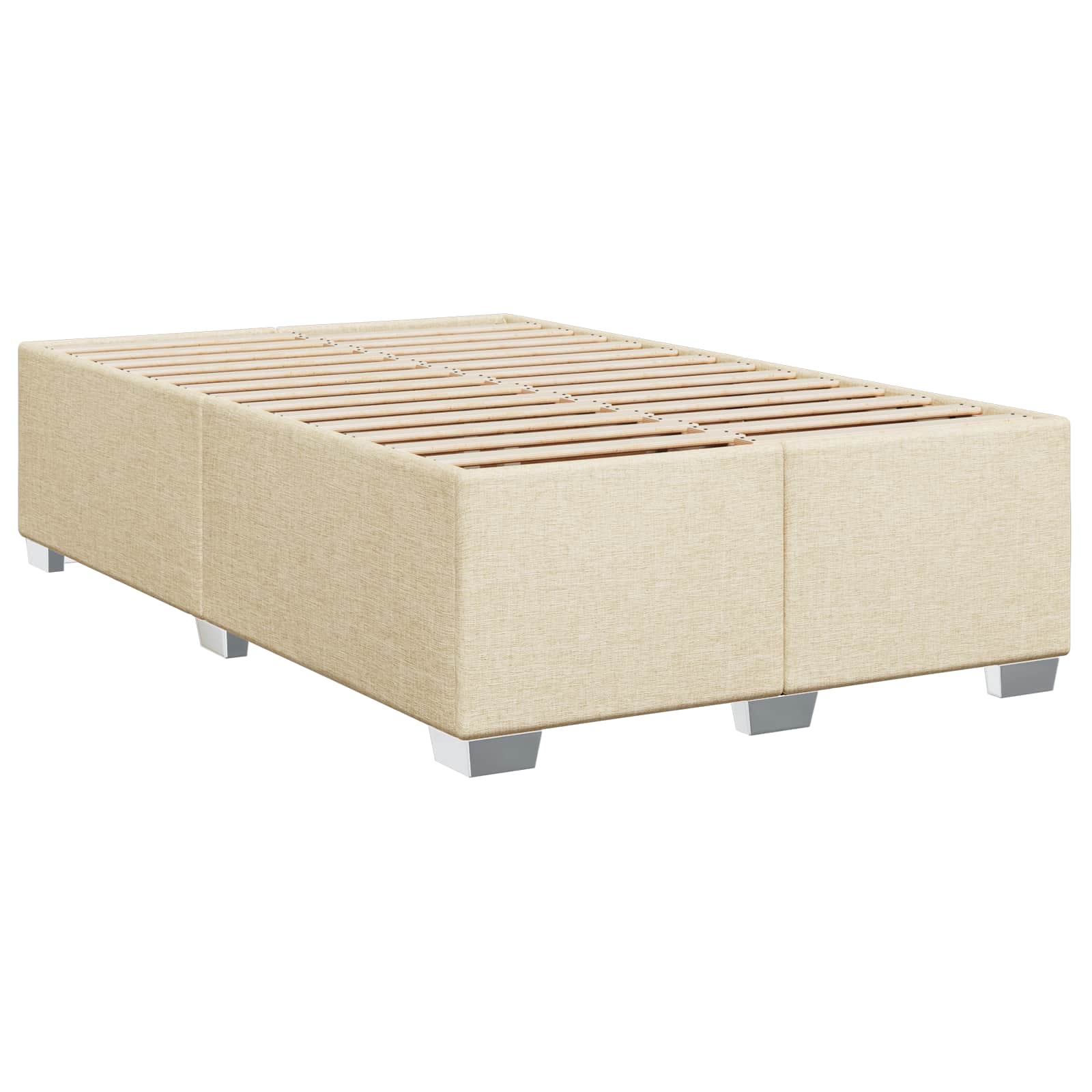 Boxspring krevet s madracem Krem 120 x 200 cm Tkanina