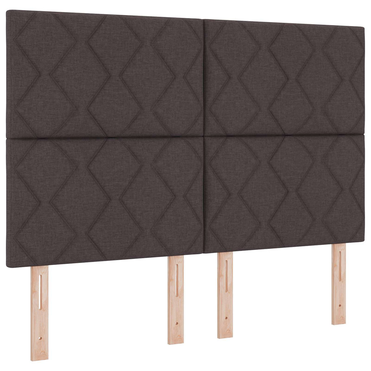 Boxspring krevet s madracem Tamno smeđa 160 x 200 cm Tkanina 200 x 160 x 140.5 cm