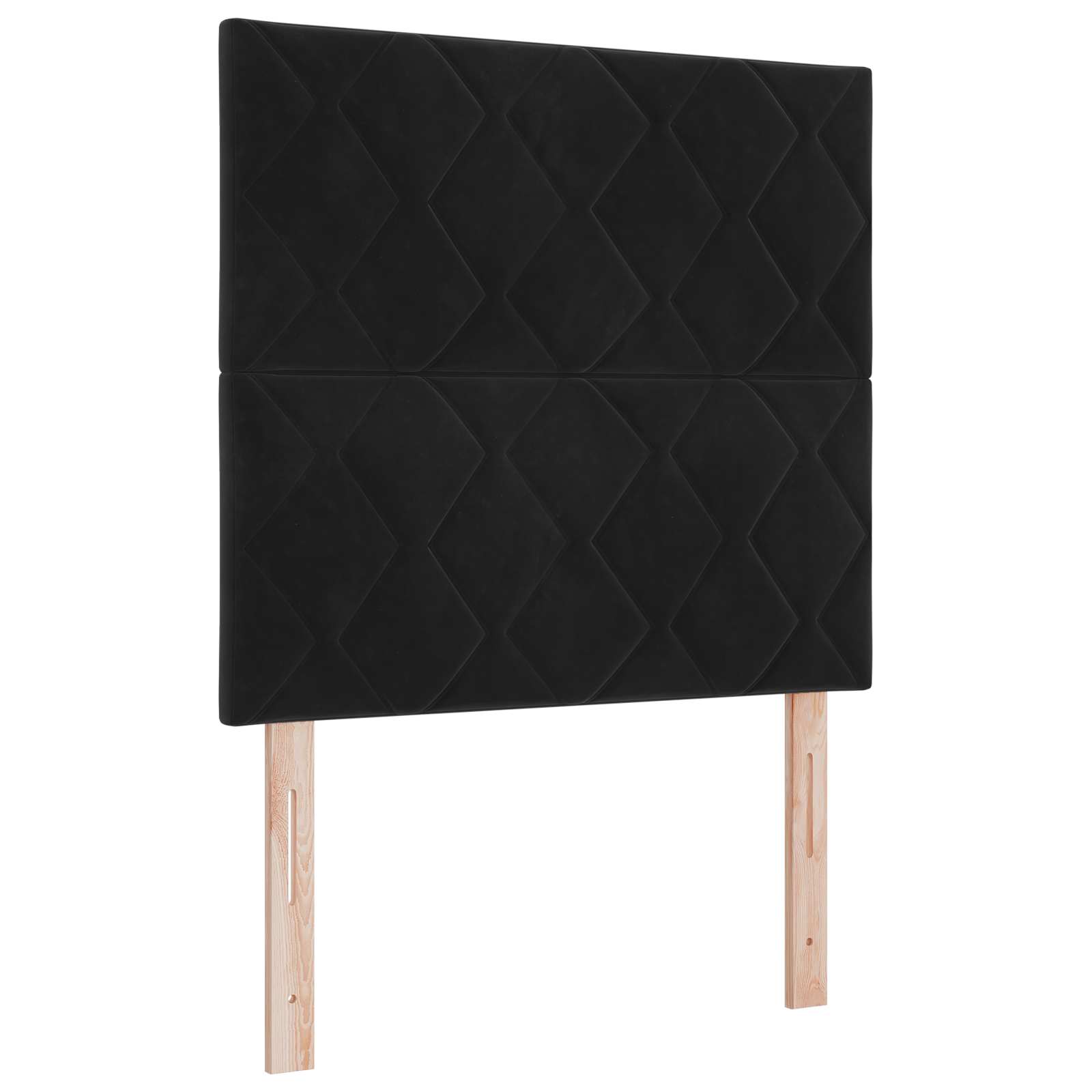 Boxspring krevet s madracem Crna 90 x 190 cm Baršun