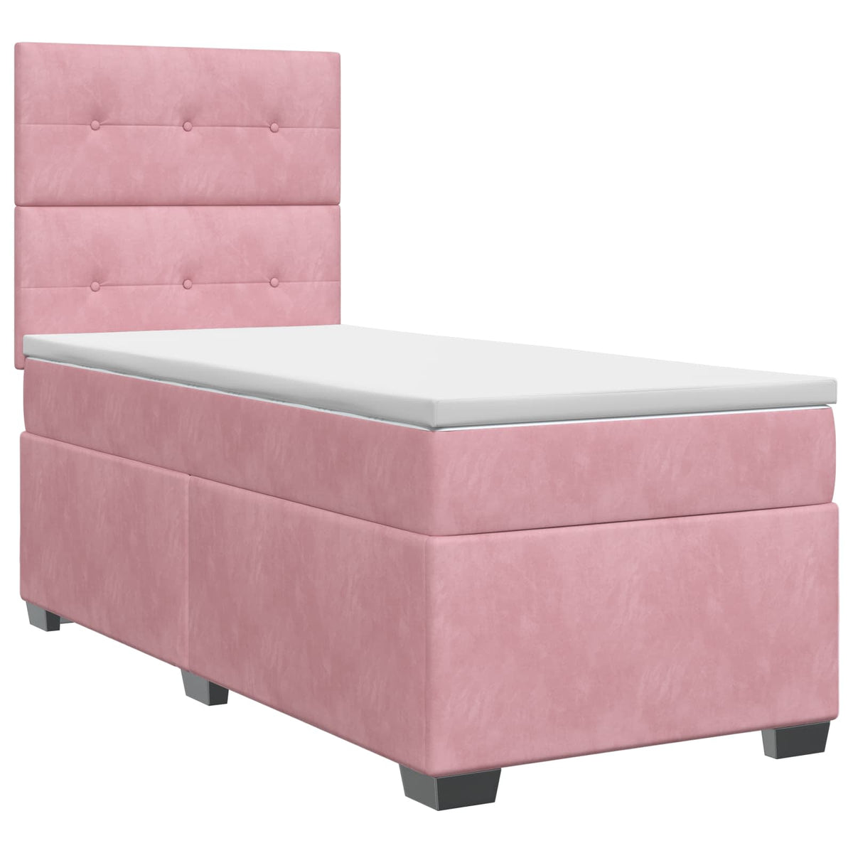 Boxspring krevet s madracem Ružičasta 100 x 200 cm Baršun