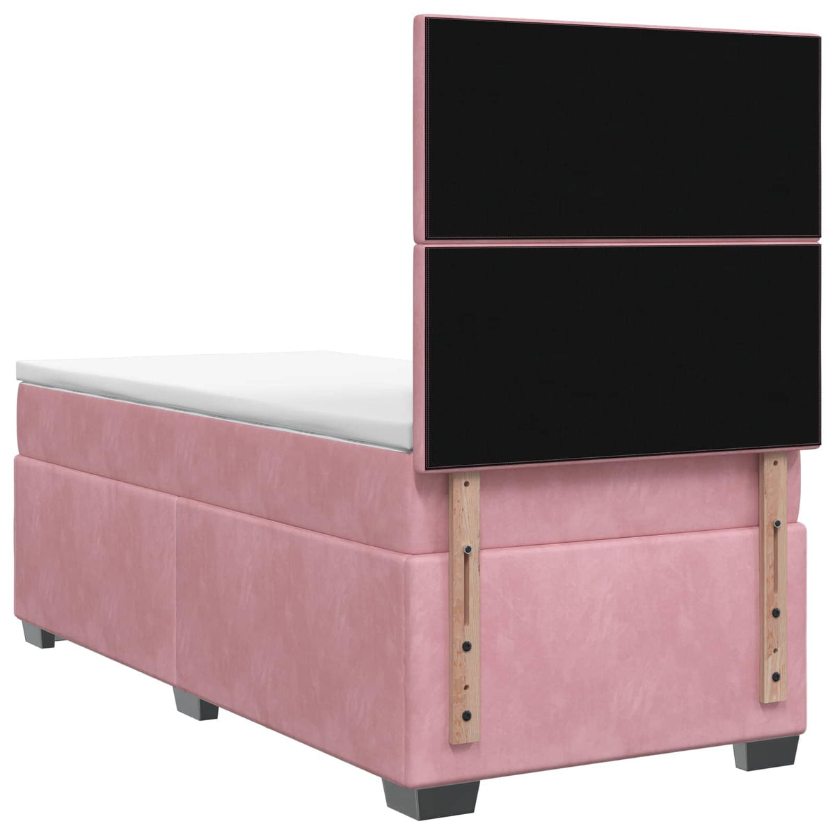 Boxspring krevet s madracem Ružičasta 100 x 200 cm Baršun