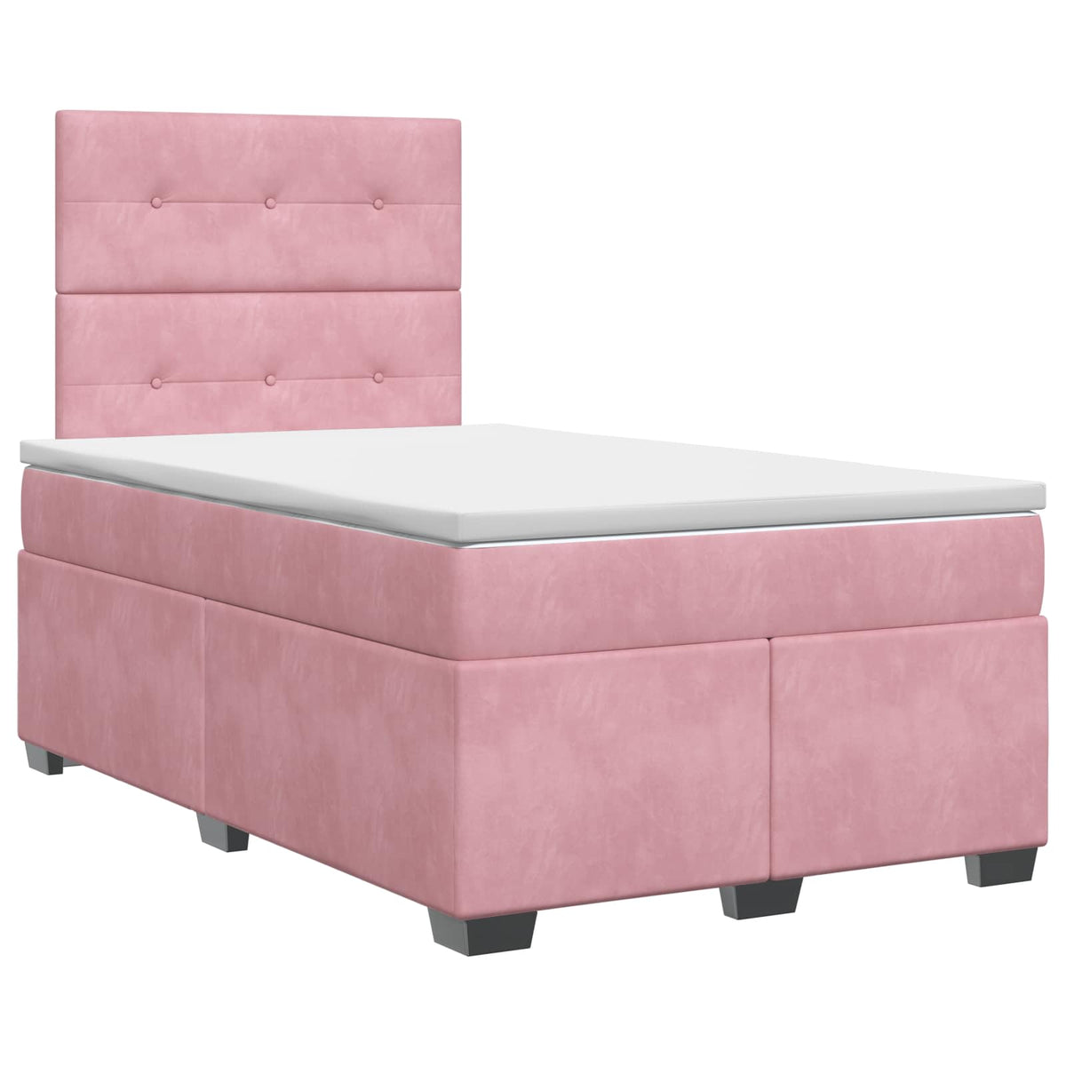 Boxspring krevet s madracem Ružičasta 120 x 200 cm Baršun