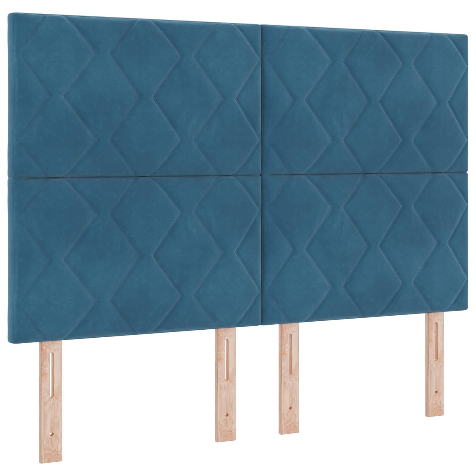 Boxspring krevet s madracem Plava 140 x 200 cm Baršun