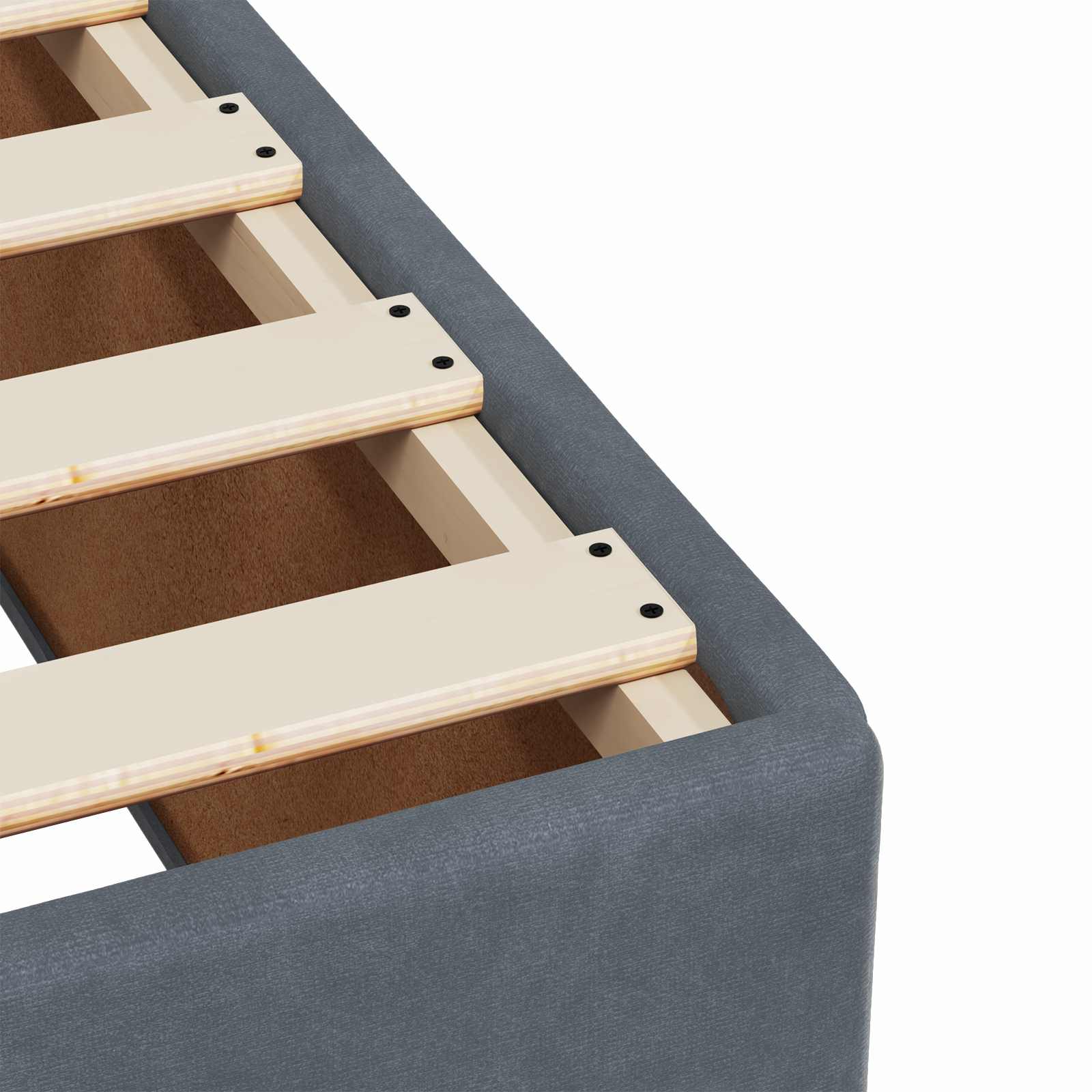 Boxspring krevet s madracem Tamnosiva 180 x 200 cm Baršun