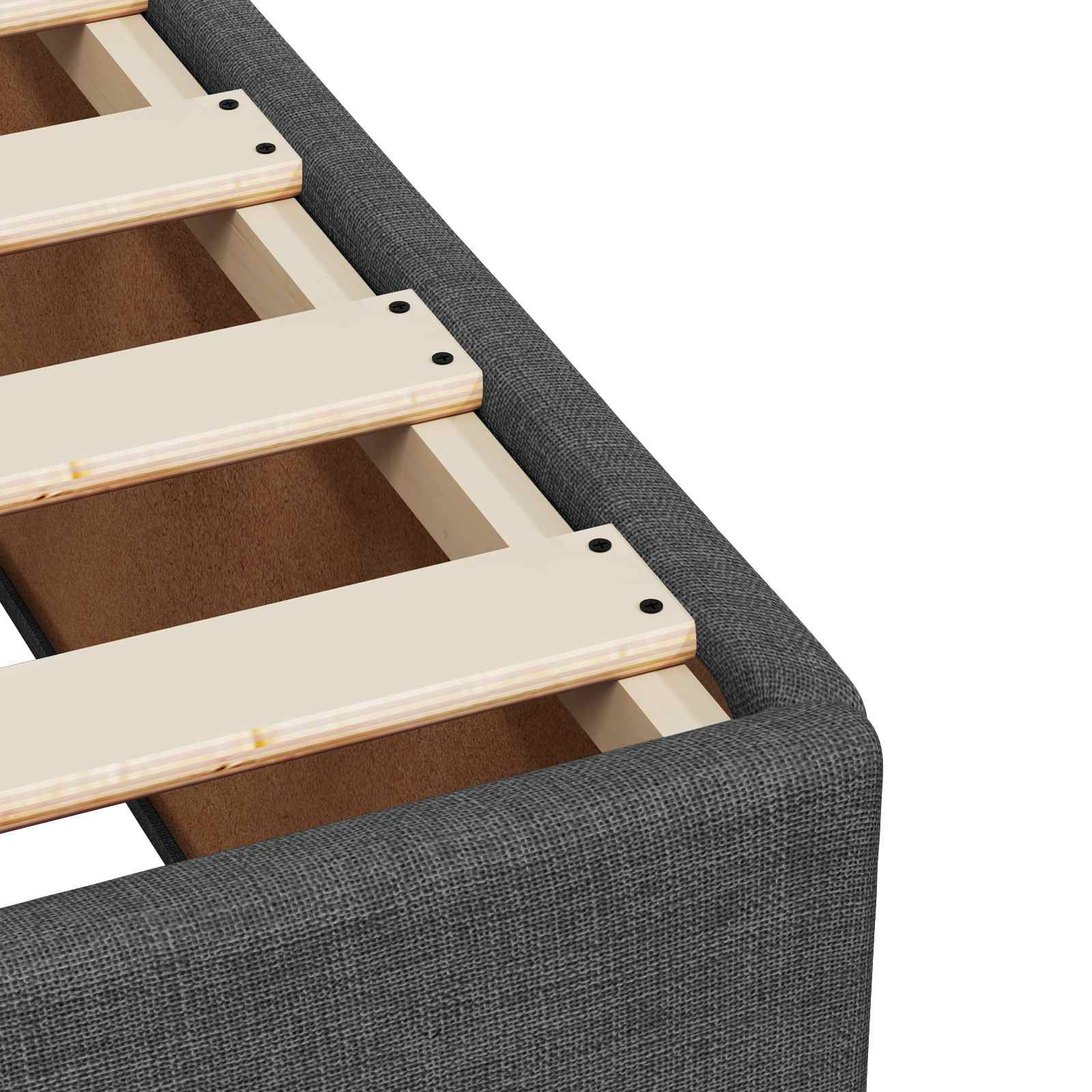 Boxspring krevet s madracem Tamnosiva 90 x 190 cm Tkanina