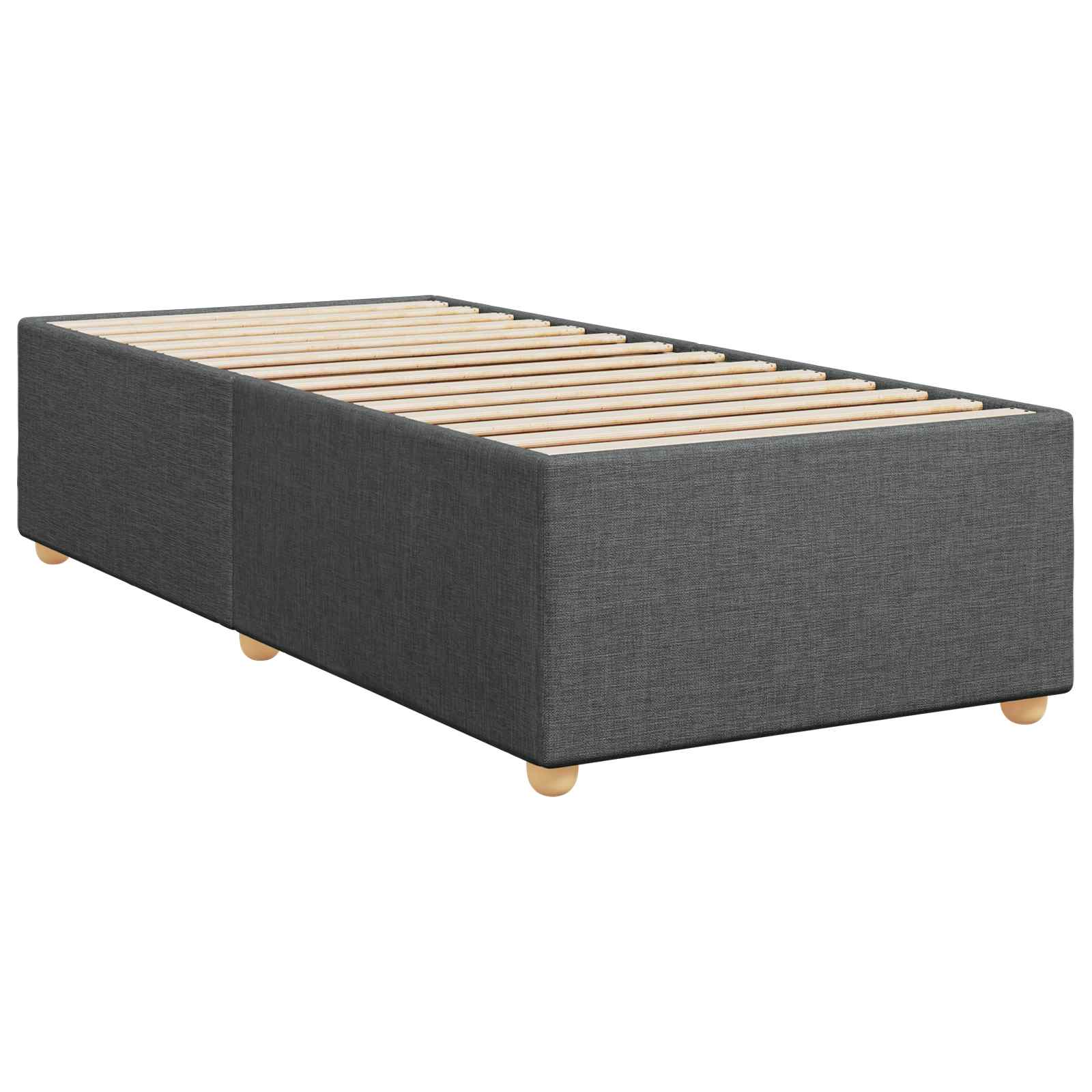 Boxspring krevet s madracem Tamnosiva 90 x 190 cm Tkanina