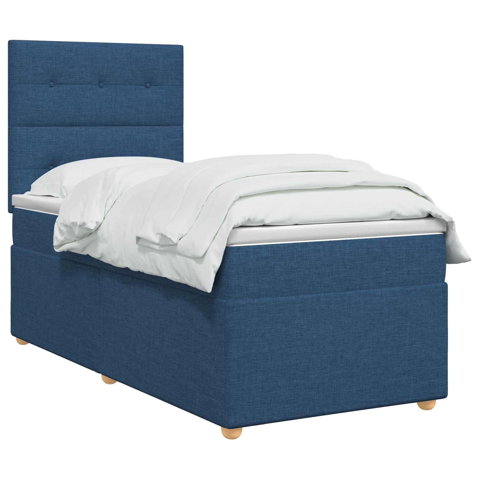 Boxspring krevet s madracem Plava 90 x 200 cm Tkanina