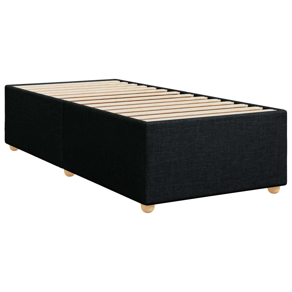 Boxspring krevet s madracem Crna 90 x 200 cm Tkanina