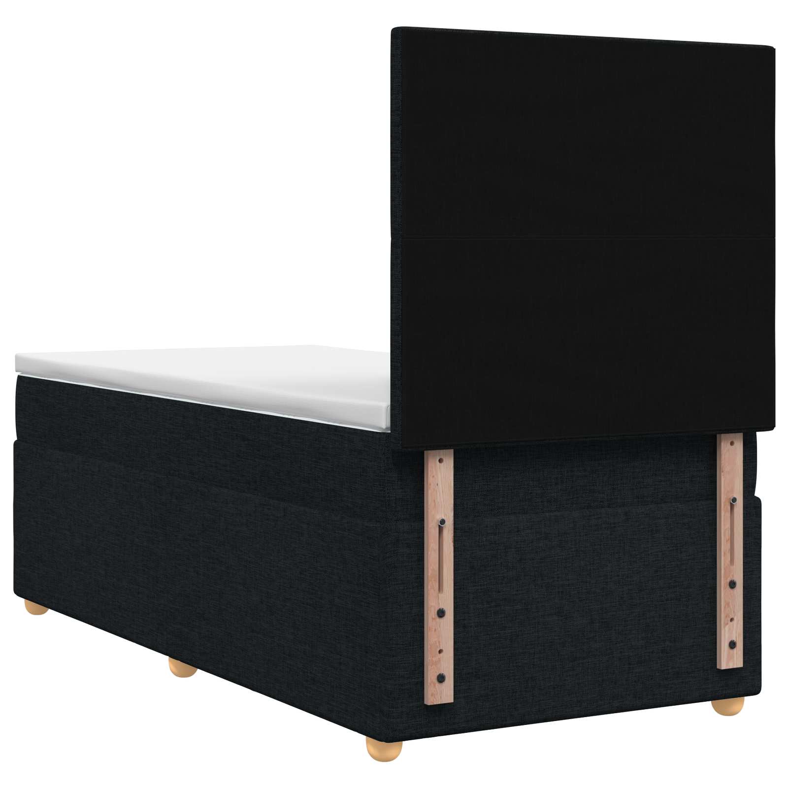 Boxspring krevet s madracem Crna 90 x 200 cm Tkanina