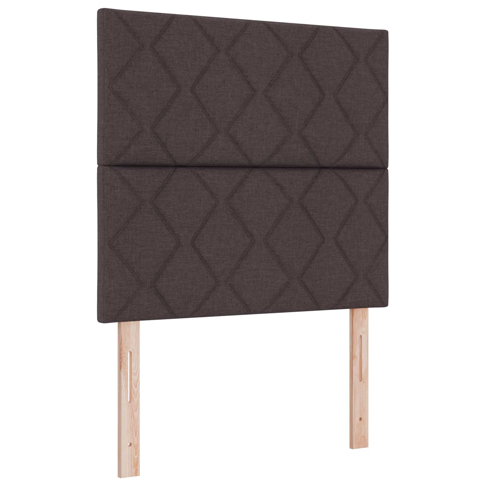 Boxspring krevet s madracem Tamno smeđa 90 x 200 cm Tkanina