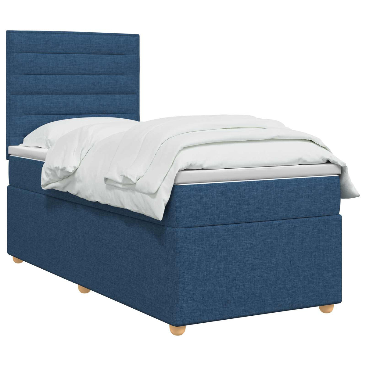Boxspring krevet s madracem Plava 100 x 200 cm Tkanina