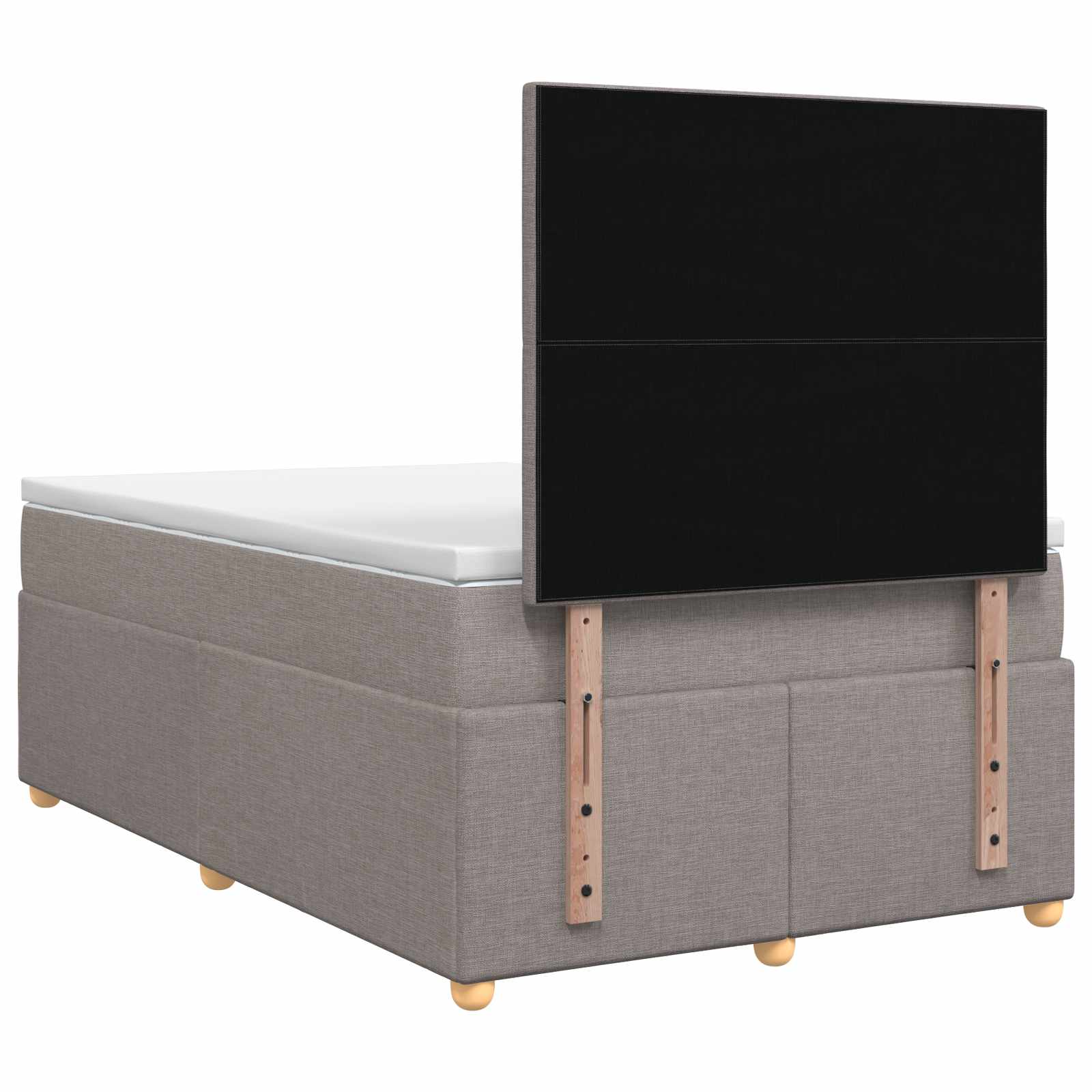 Boxspring krevet s madracem Sivosmeđa 120 x 190 cm Tkanina