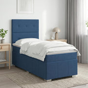 Boxspring krevet s madracem Plava 90 x 200 cm Tkanina