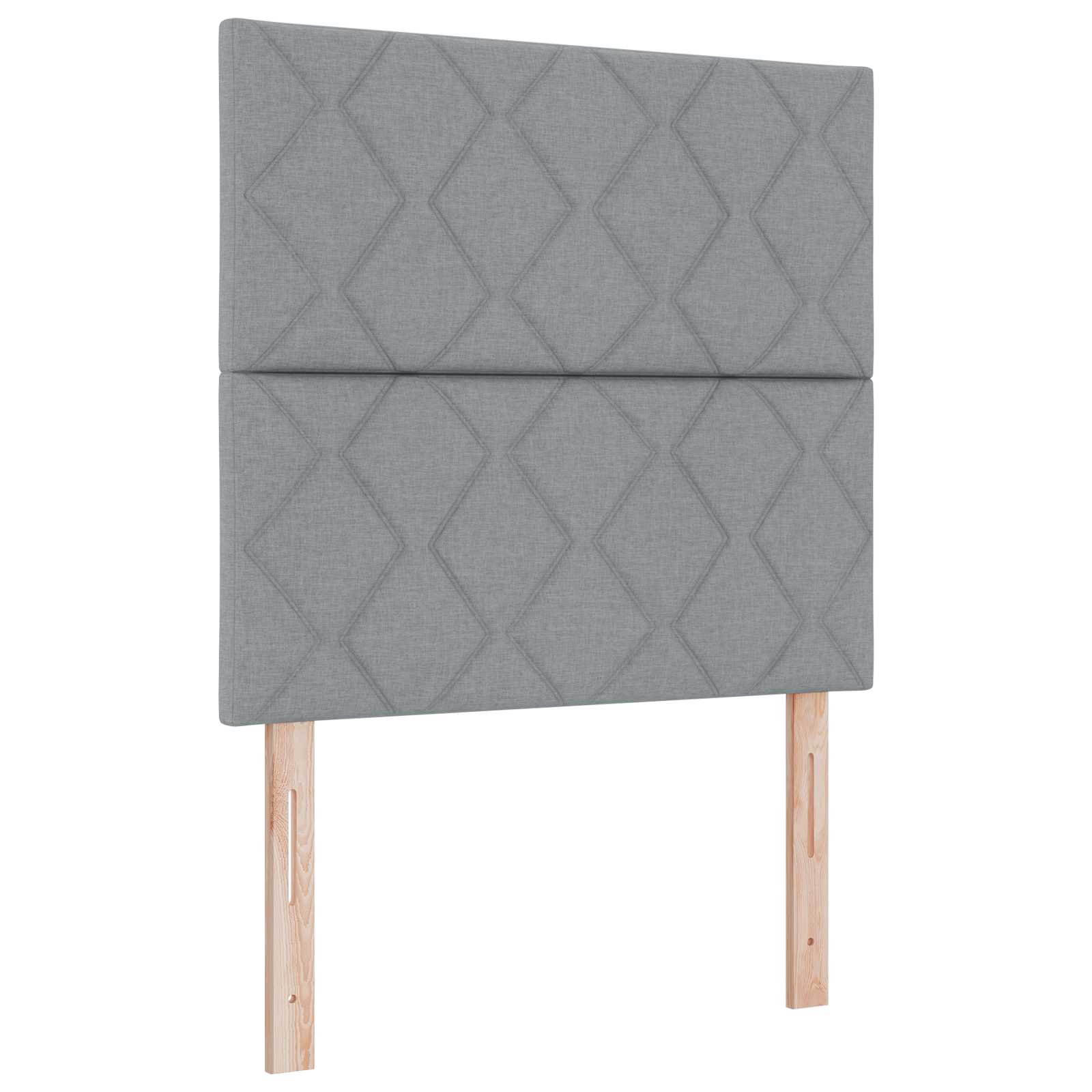 Boxspring krevet s madracem Svjetlosiva 90 x 190 cm Tkanina