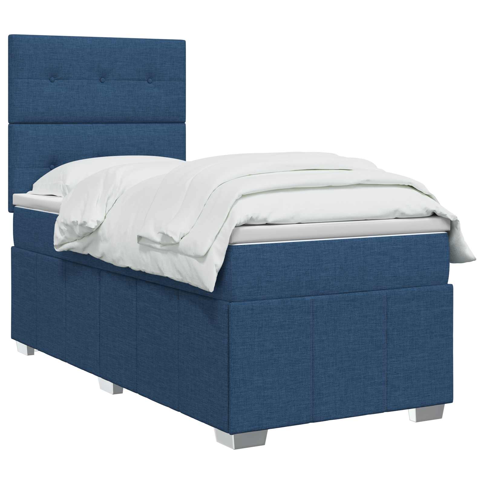 Boxspring krevet s madracem Plava 90 x 200 cm Tkanina