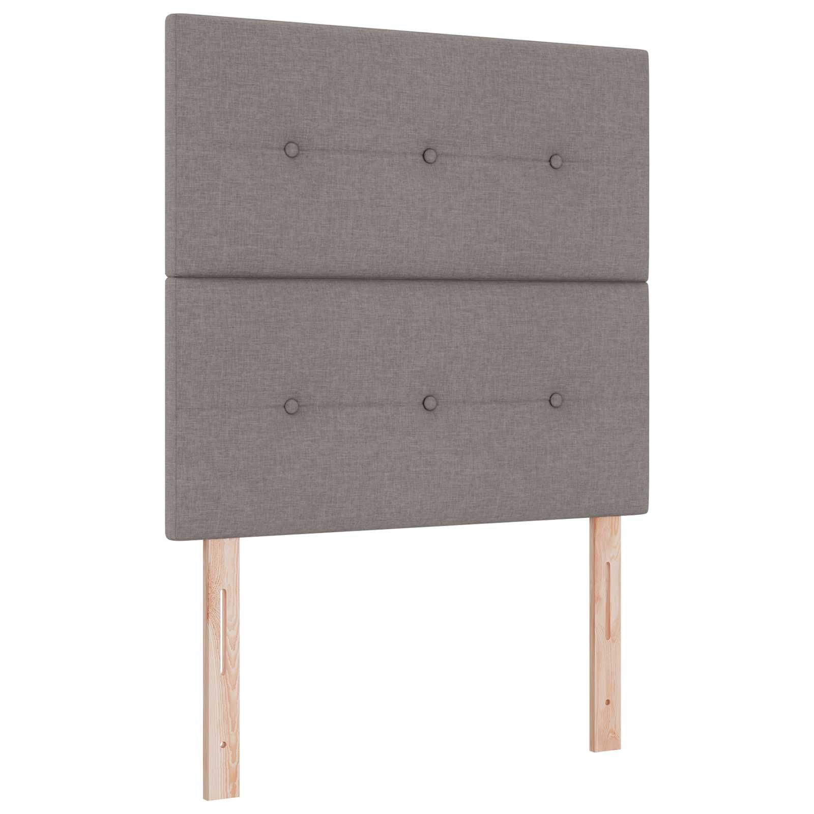 Boxspring krevet s madracem Sivosmeđa 120 x 190 cm Tkanina