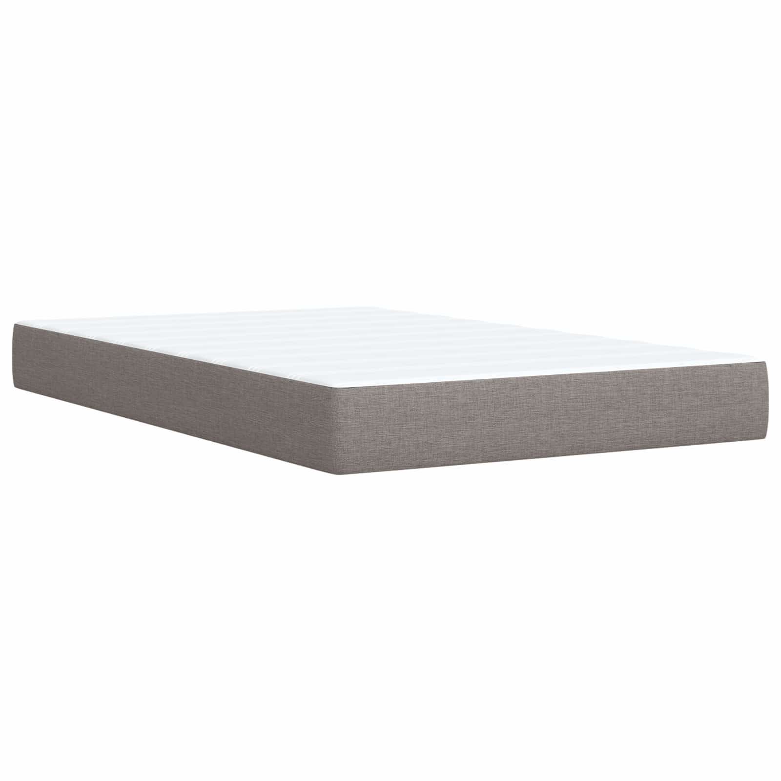 Boxspring krevet s madracem Sivosmeđa 120 x 190 cm Tkanina