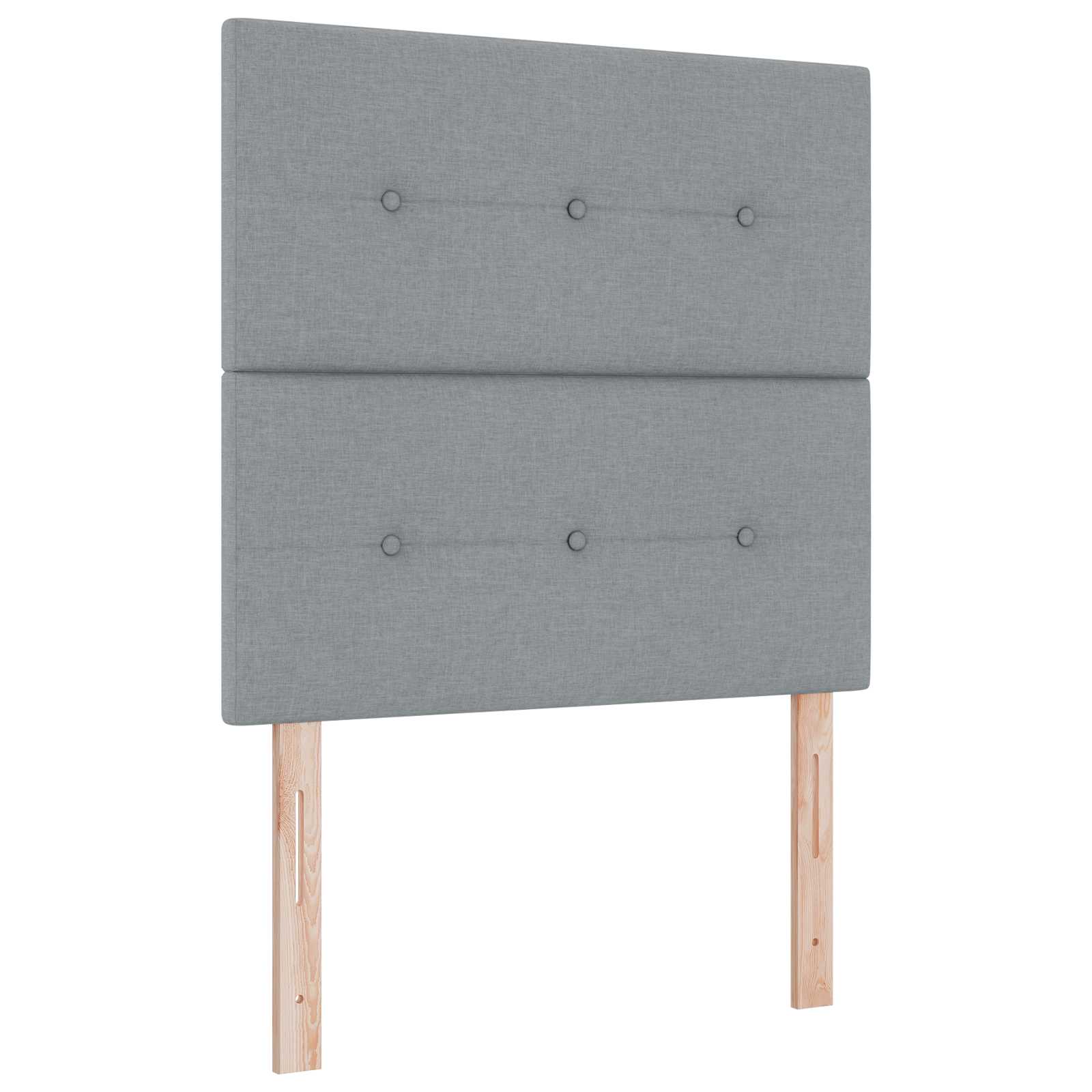 Boxspring krevet s madracem Svjetlosiva 120 x 200 cm Tkanina