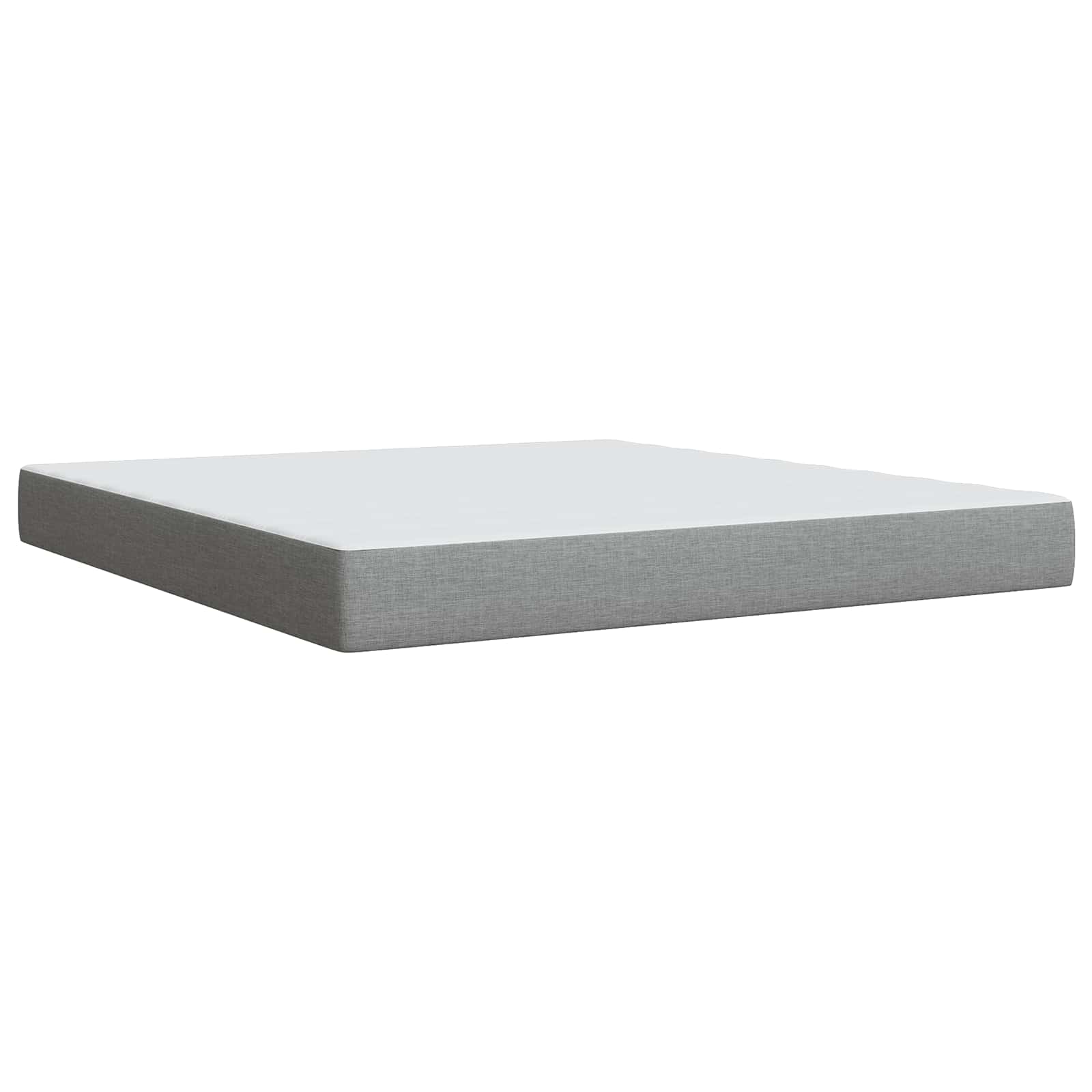 Boxspring krevet s madracem Svjetlosiva 140 x 190 cm Tkanina