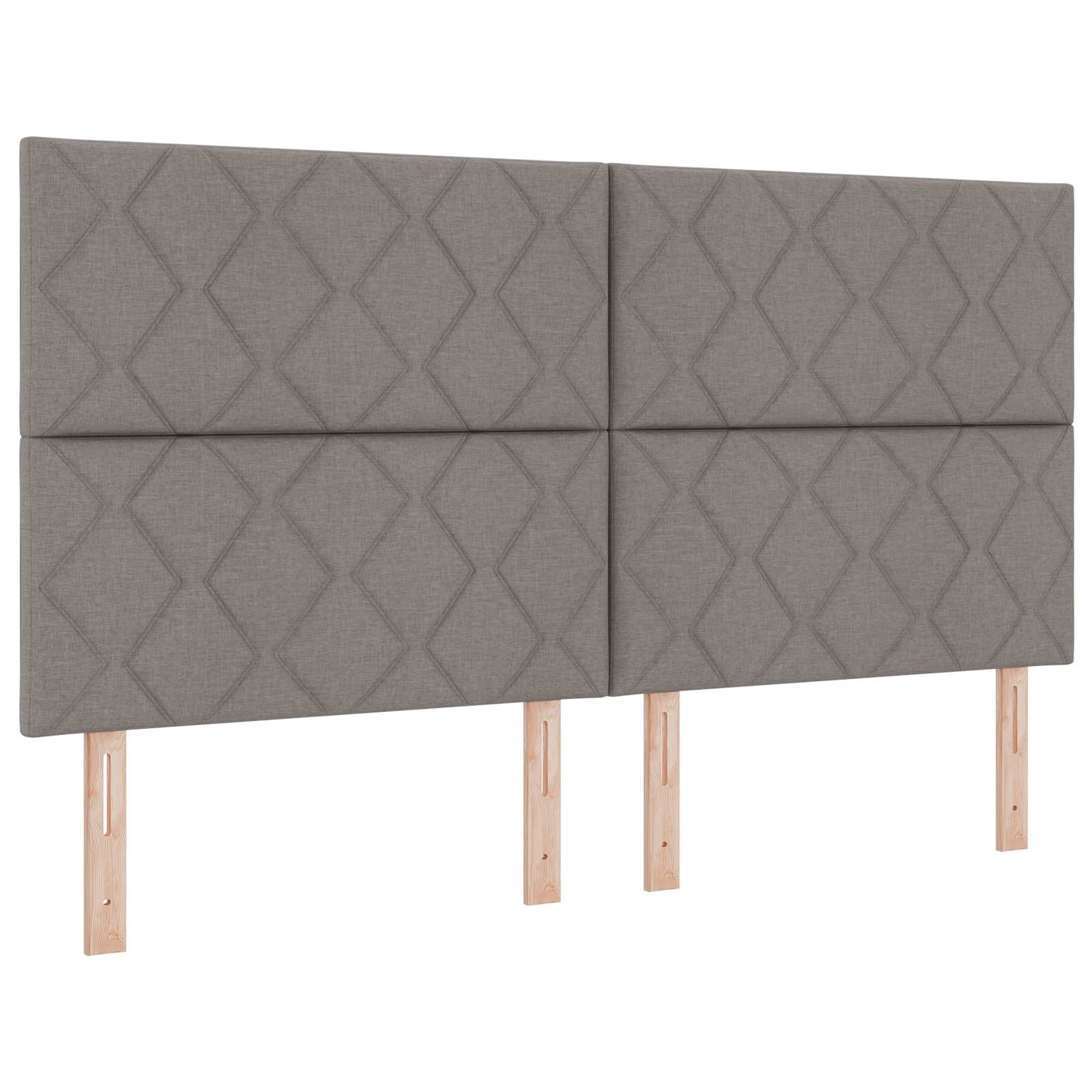 Boxspring krevet s madracem Sivosmeđa 180 x 200 cm Tkanina