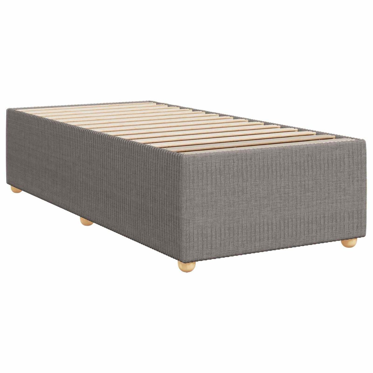 Boxspring krevet s madracem Sivosmeđa 80 x 200 cm Tkanina