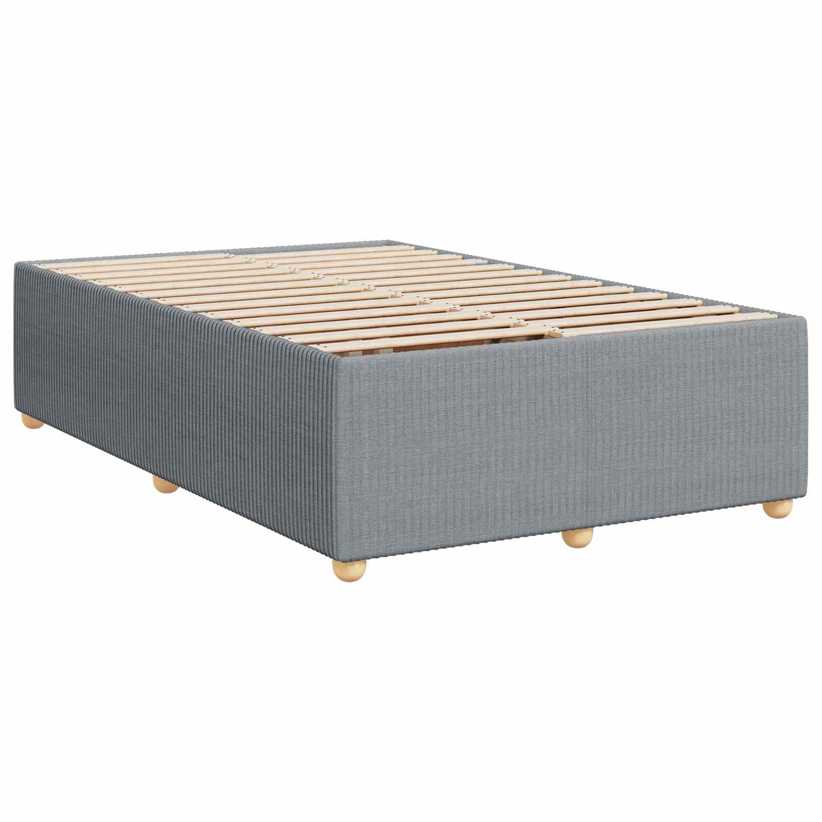 Boxspring krevet s madracem Svjetlosiva 90 x 190 cm Tkanina