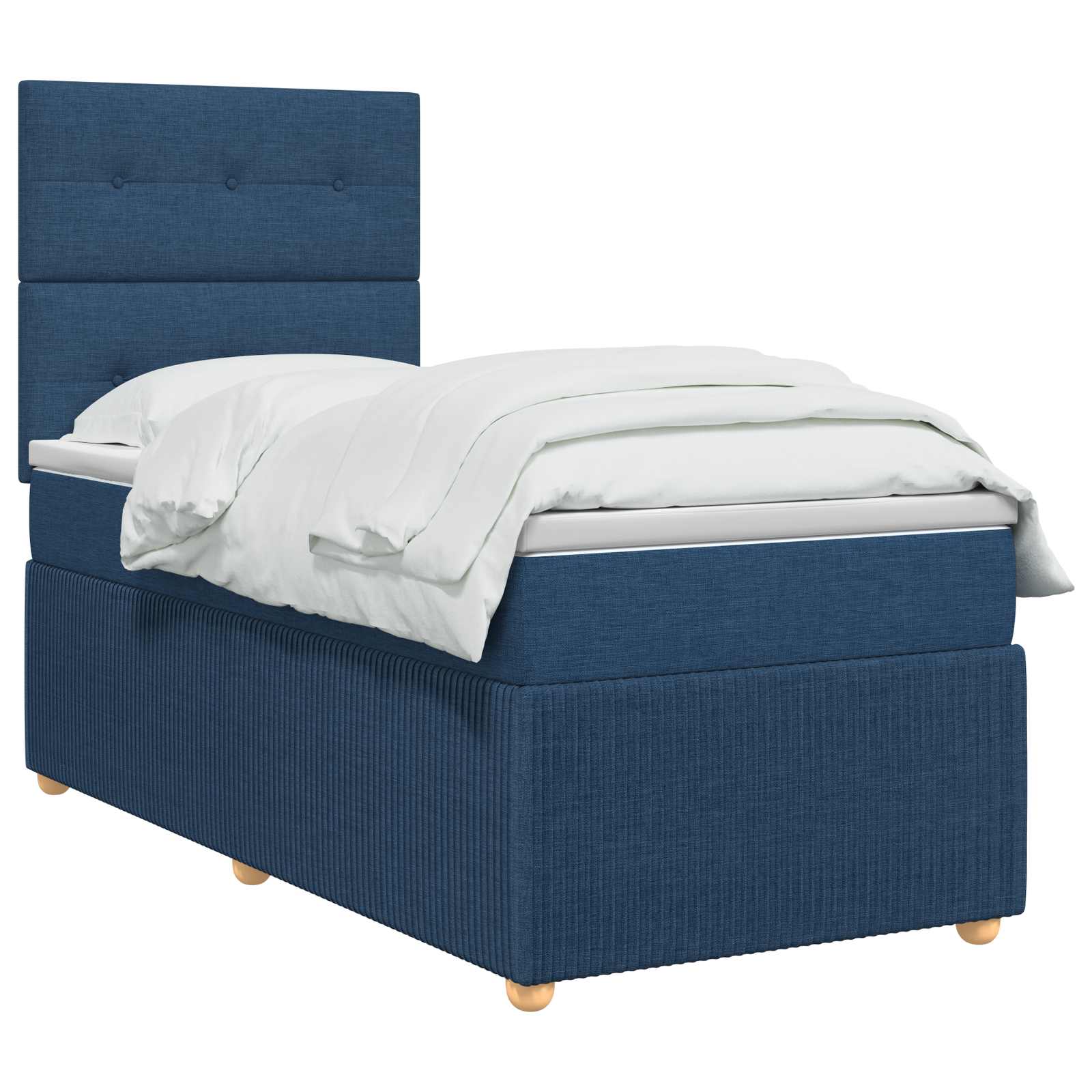 Boxspring krevet s madracem Plava 90 x 200 cm Tkanina