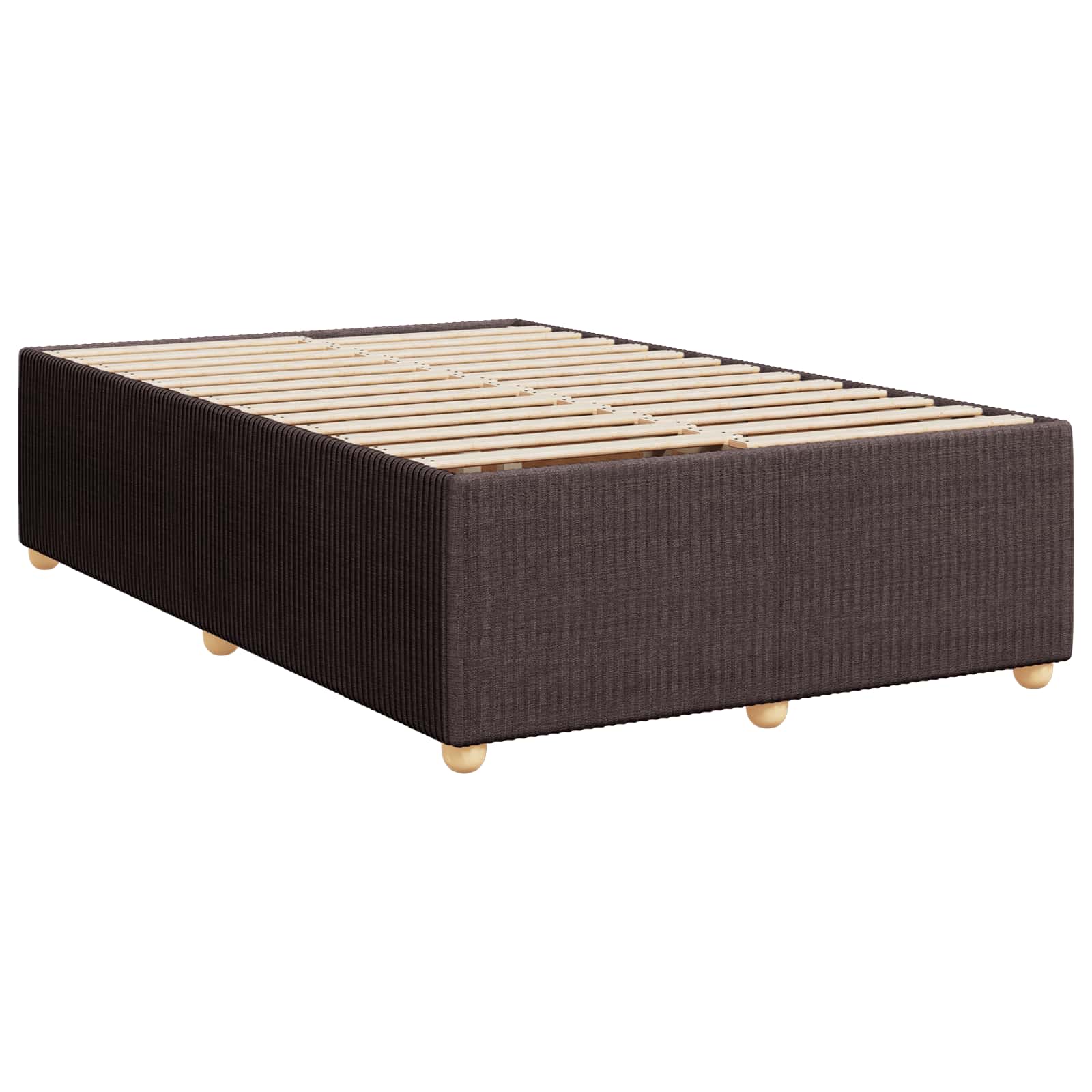 Boxspring krevet s madracem Tamno smeđa 90 x 200 cm Tkanina