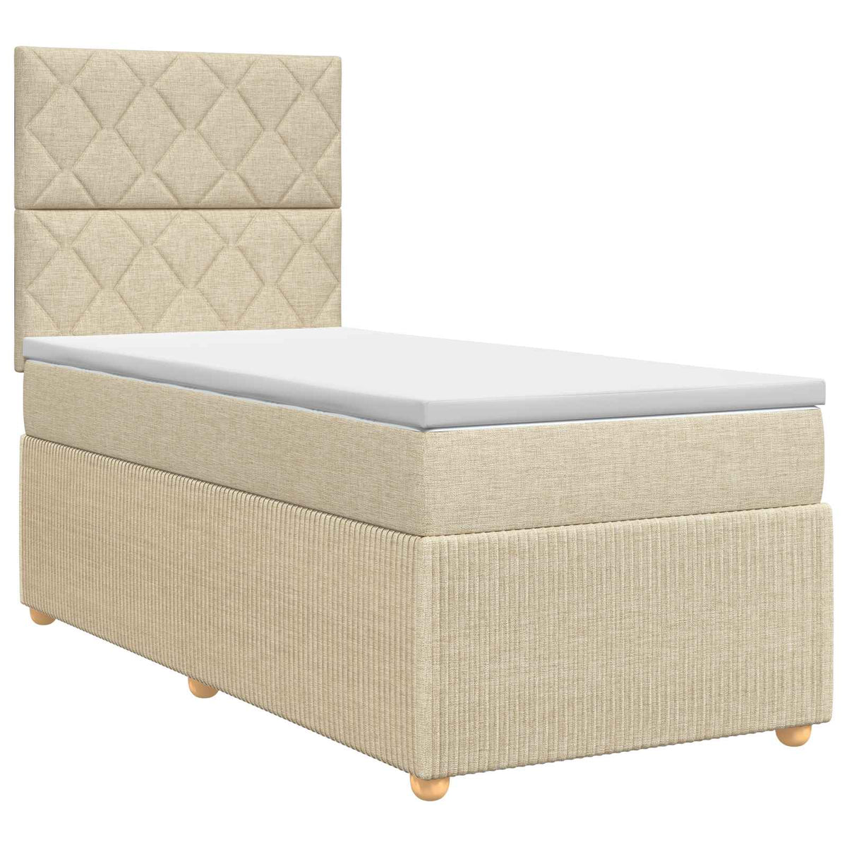 Boxspring krevet s madracem Plava 100 x 200 cm Tkanina