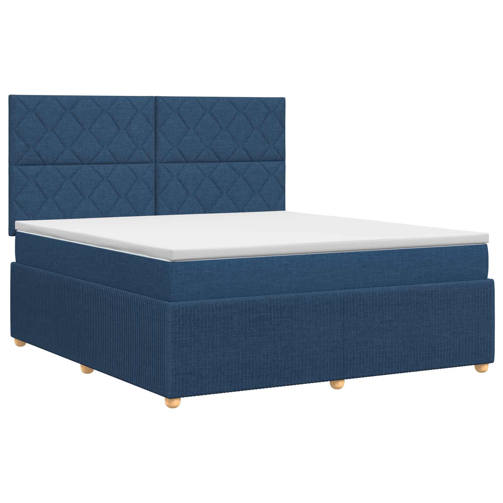 Boxspring krevet s madracem Plava 140 x 190 cm Tkanina