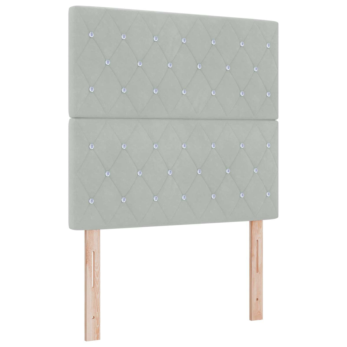 Boxspring krevet s madracem Svjetlosiva 80 x 200 cm Baršun