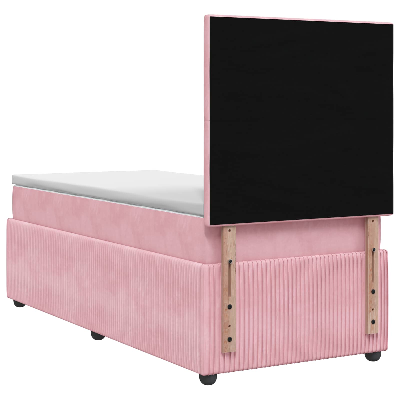 Boxspring krevet s madracem Ružičasta 80 x 200 cm Baršun