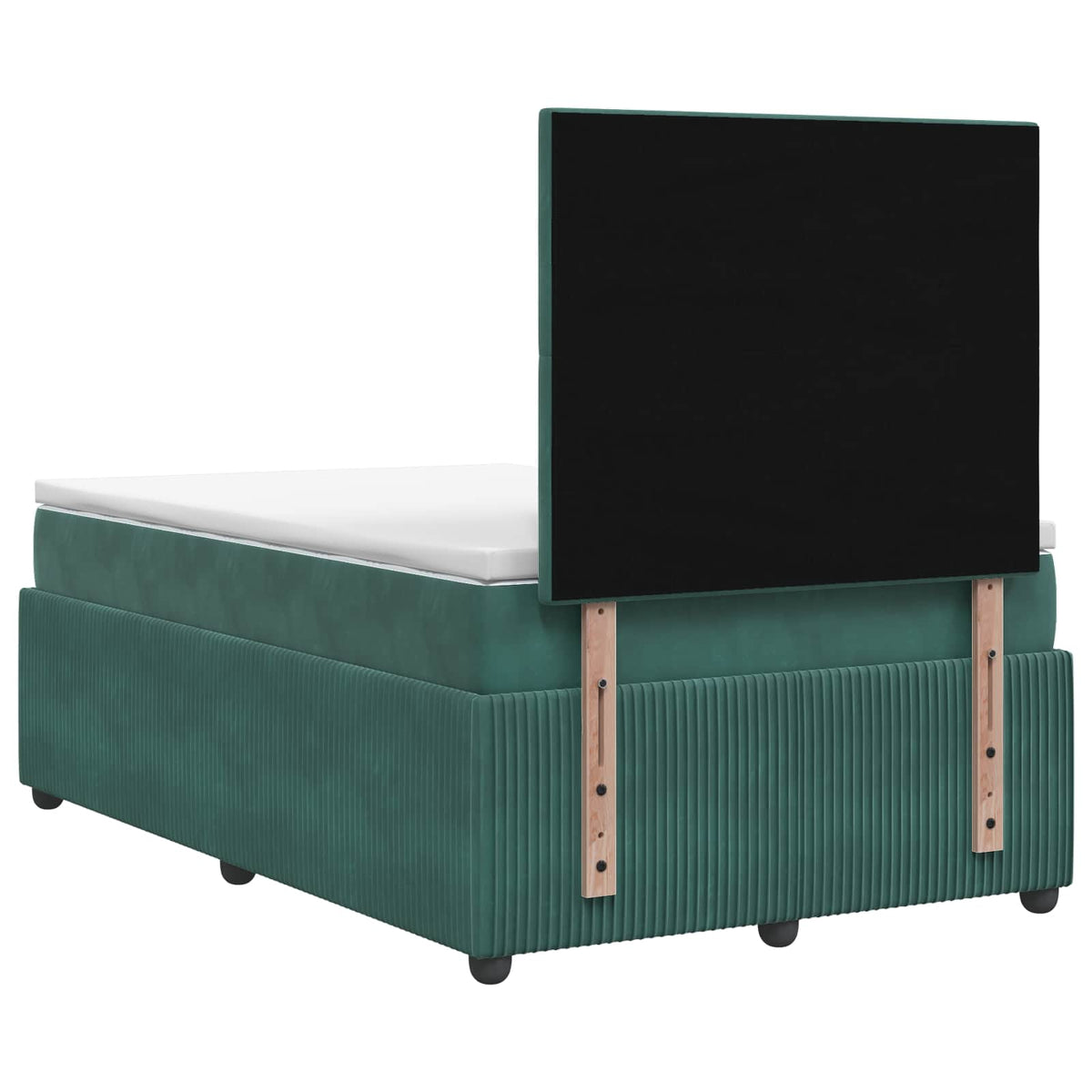 Boxspring krevet s madracem Tamnozelena 120 x 200 cm Baršun