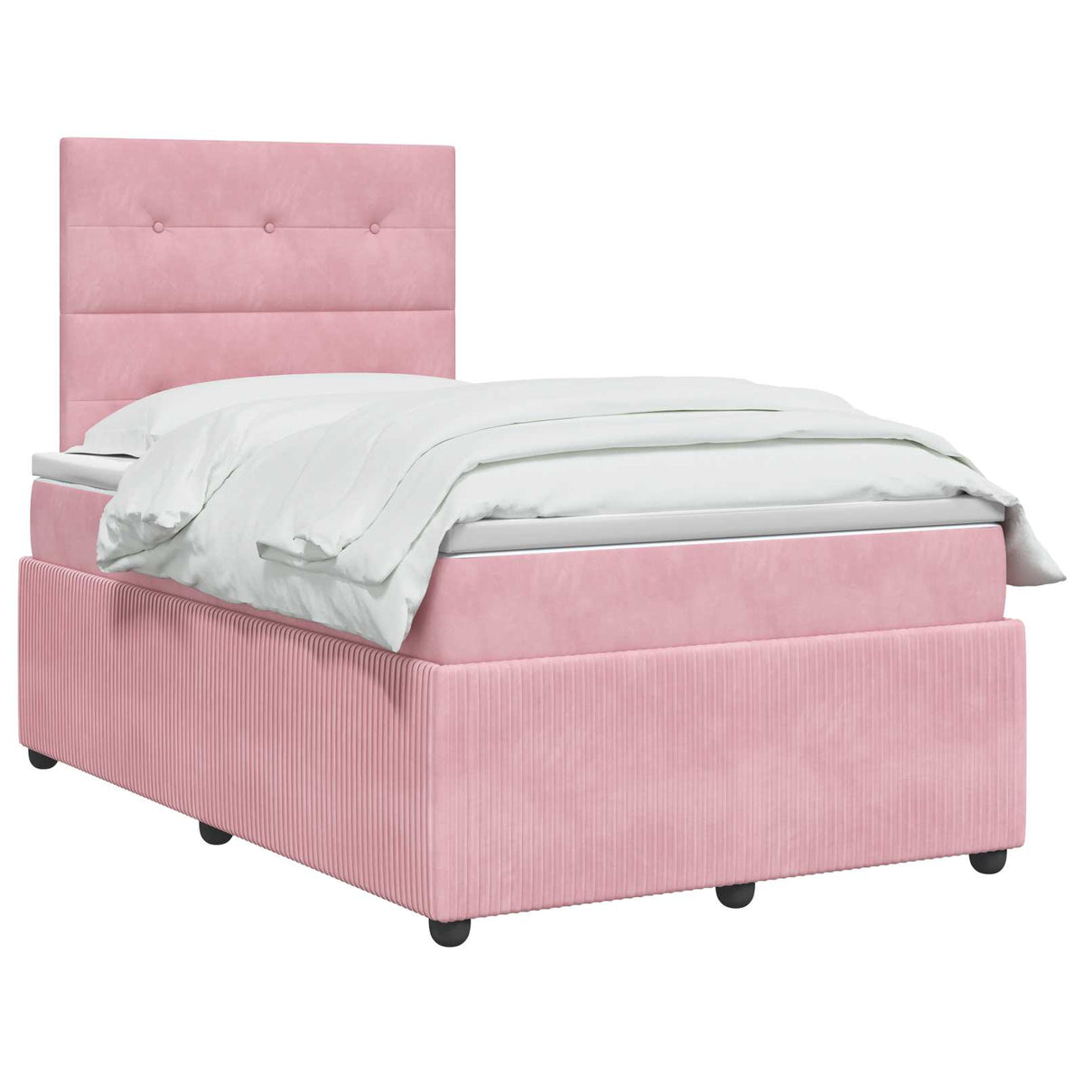 Boxspring krevet s madracem Ružičasta 120 x 200 cm Baršun