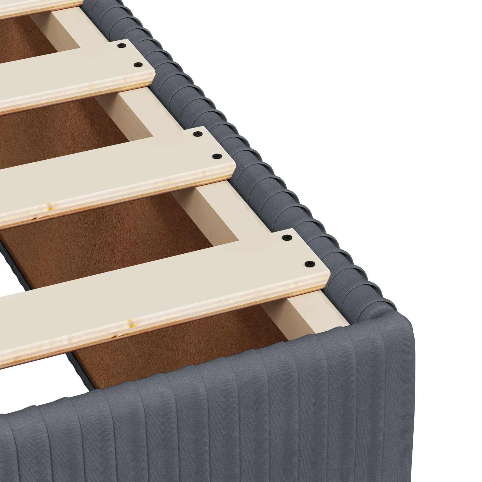 Boxspring krevet s madracem Tamnosiva 180 x 200 cm Baršun