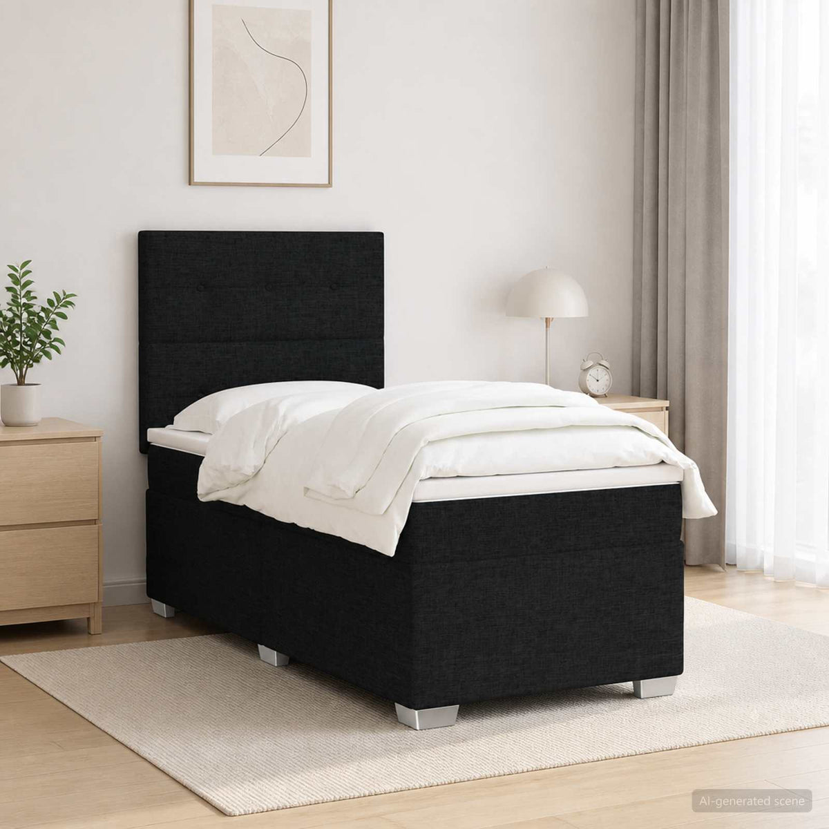 Boxspring s madracem Tkanina