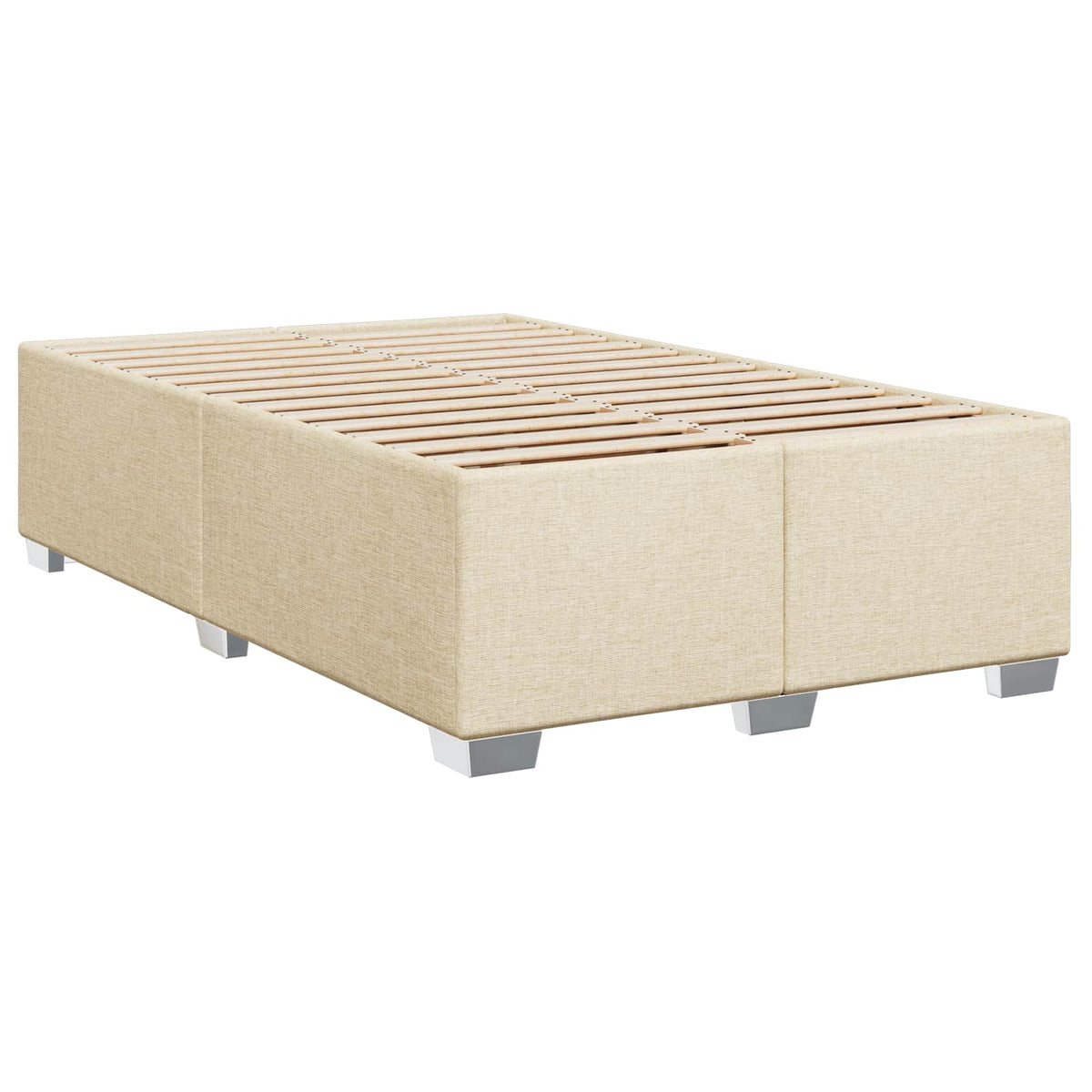 Boxspring krevet s madracem Krem 120 x 200 cm Tkanina 120 x 200 x 140.5 cm
