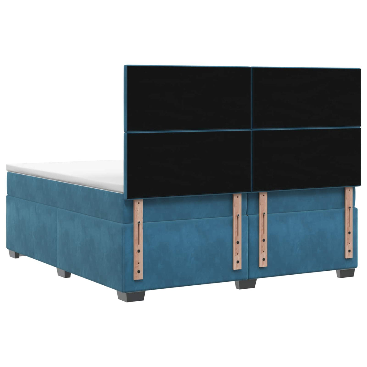 Boxspring krevet s madracem Plava 200 x 200 cm Baršun